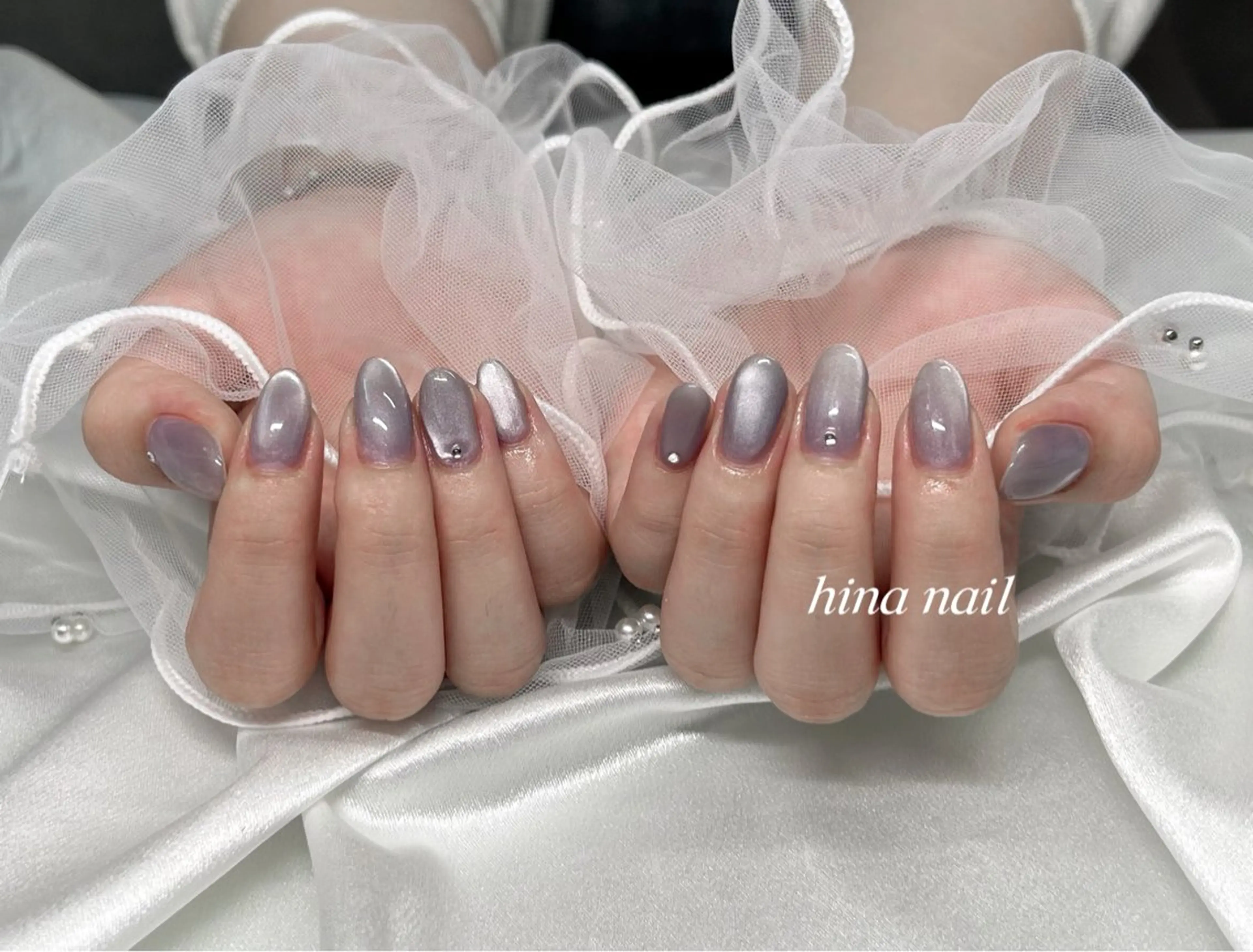 ネイル マグネットネイル ハンドネイル Muguet nail所属・Hina nail 木場のネイルデザイン