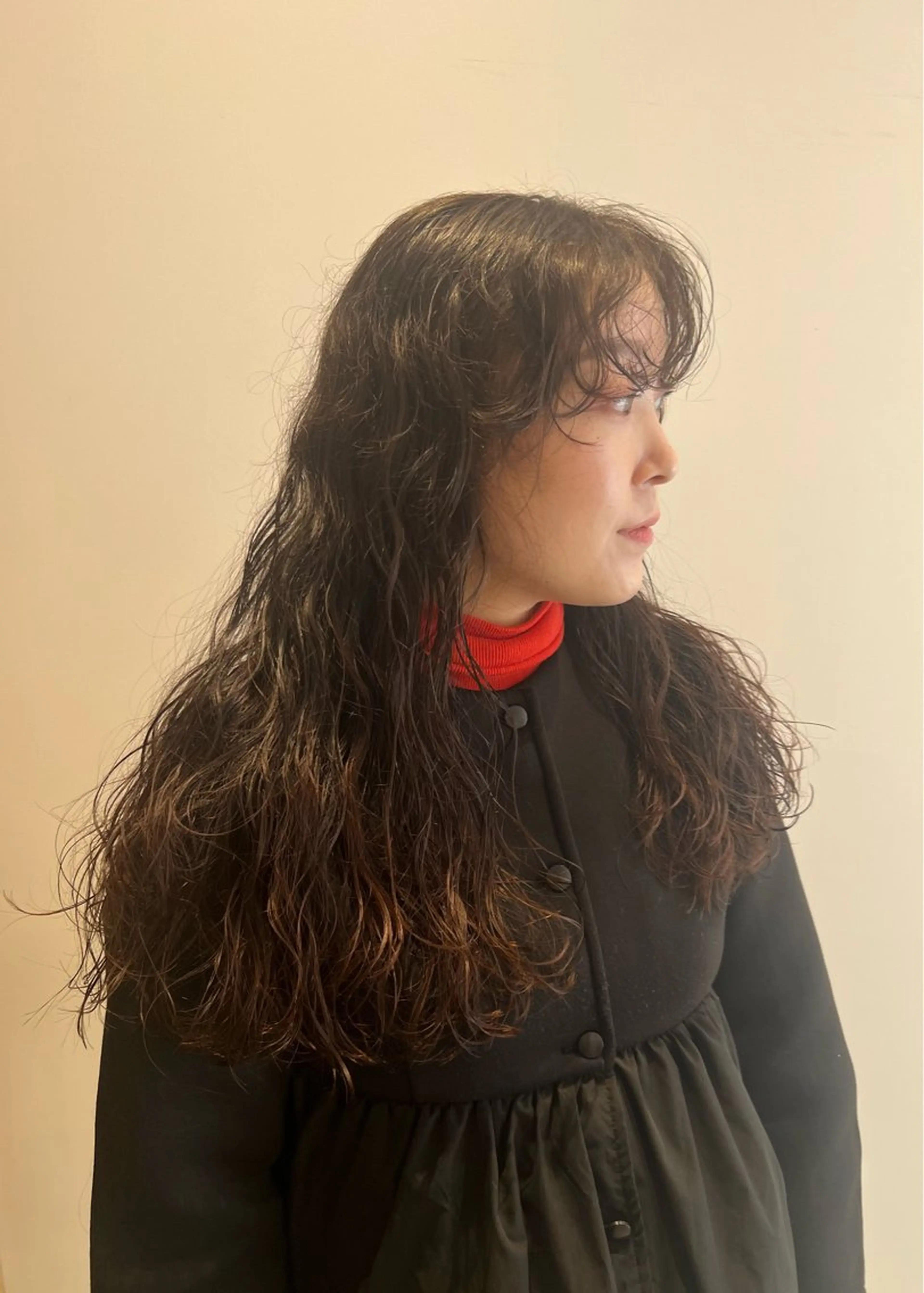 ロング カット パーマ パーマ/名古屋パーマ / コデラ ナナホのヘアスタイル