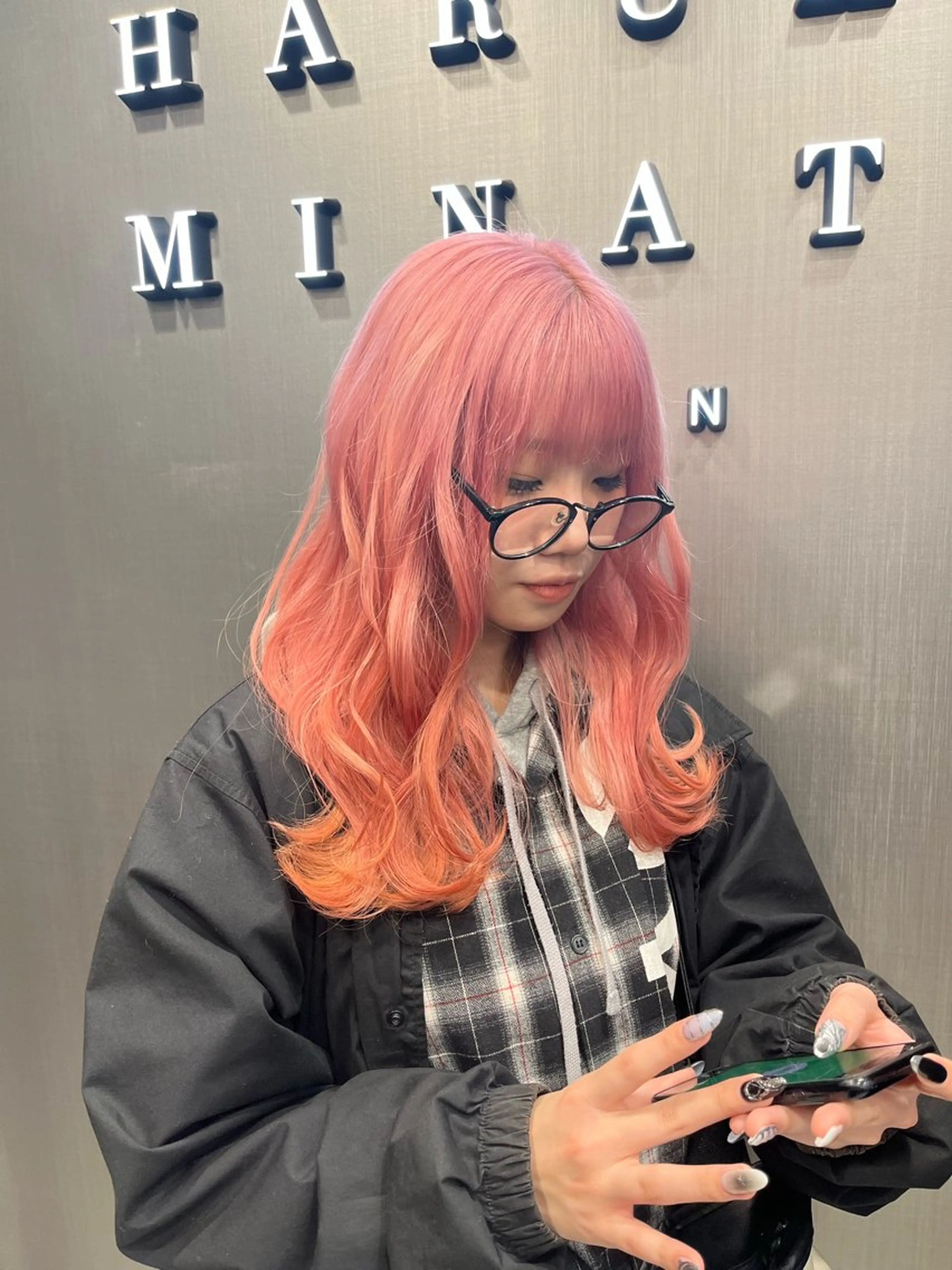 セミロング カラー 若命燿史／レイヤー 縮毛矯正/髪質改善のヘアスタイル