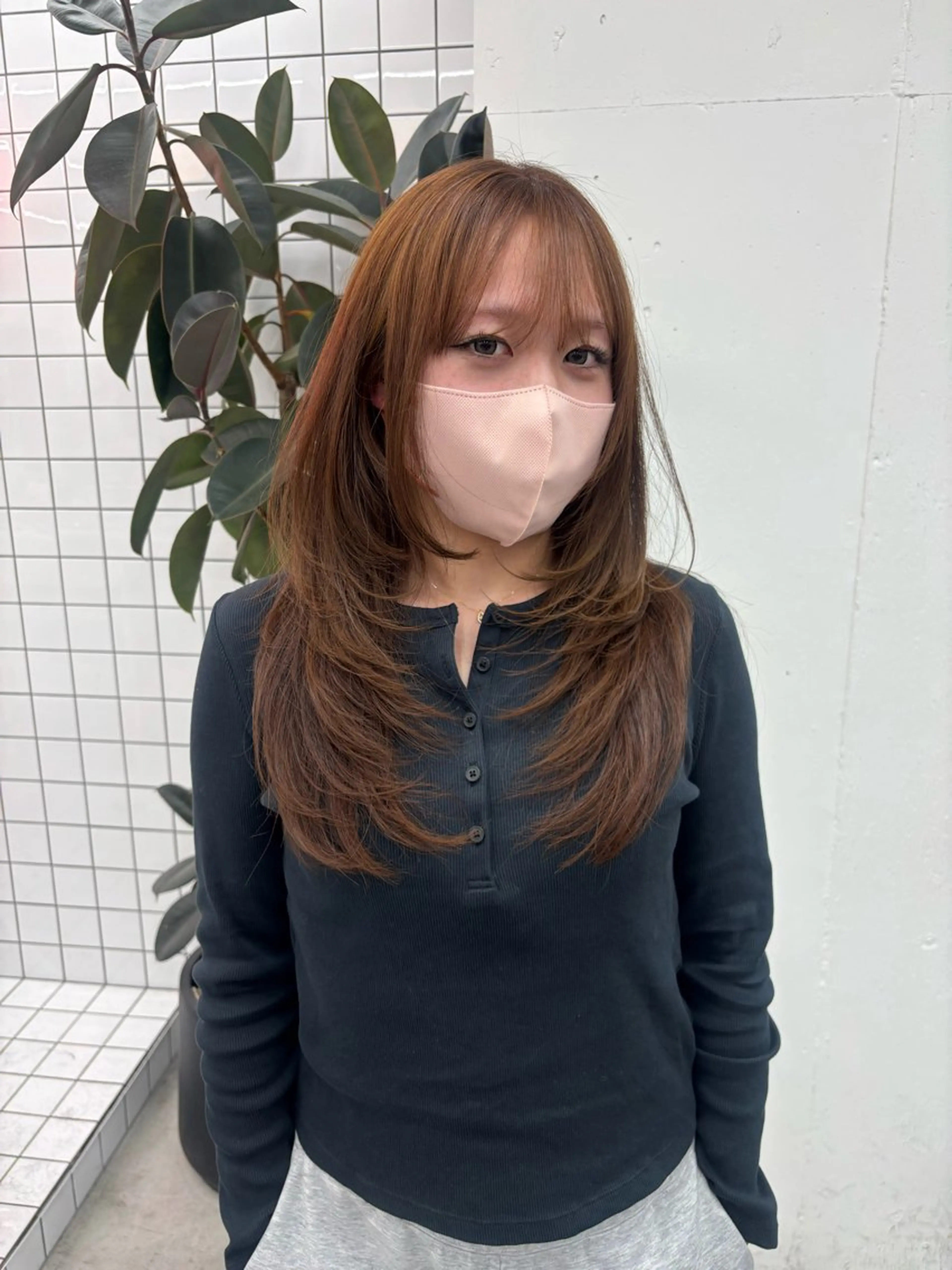 ロング カラー ヘアアレンジ レイヤーカット ヘアカラー トリートメント 夕羽夢🍓矢場/ 透明感カラーのヘアスタイル