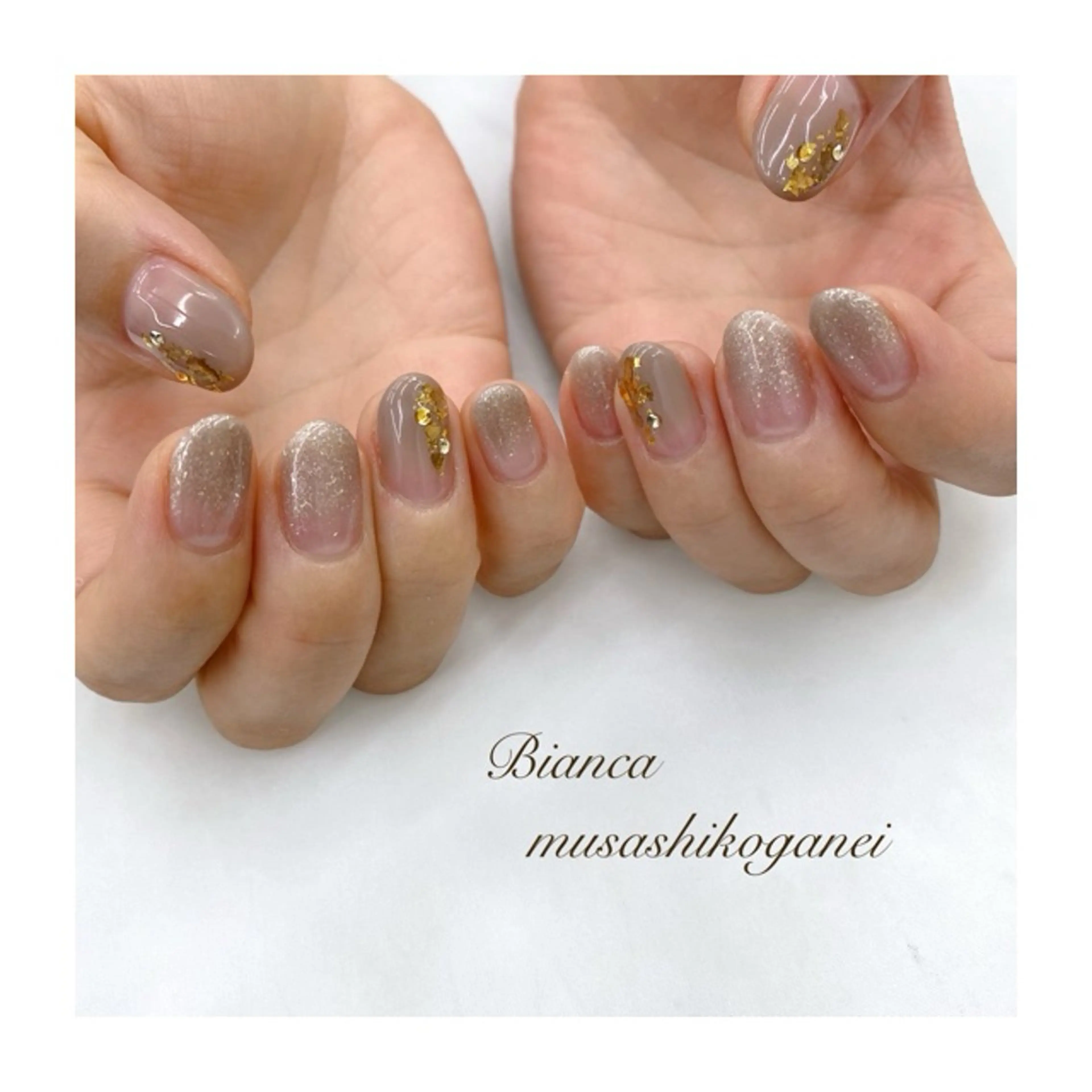 ネイル ハンドネイル Bianca 武蔵小金井　しぎはらのネイルデザイン