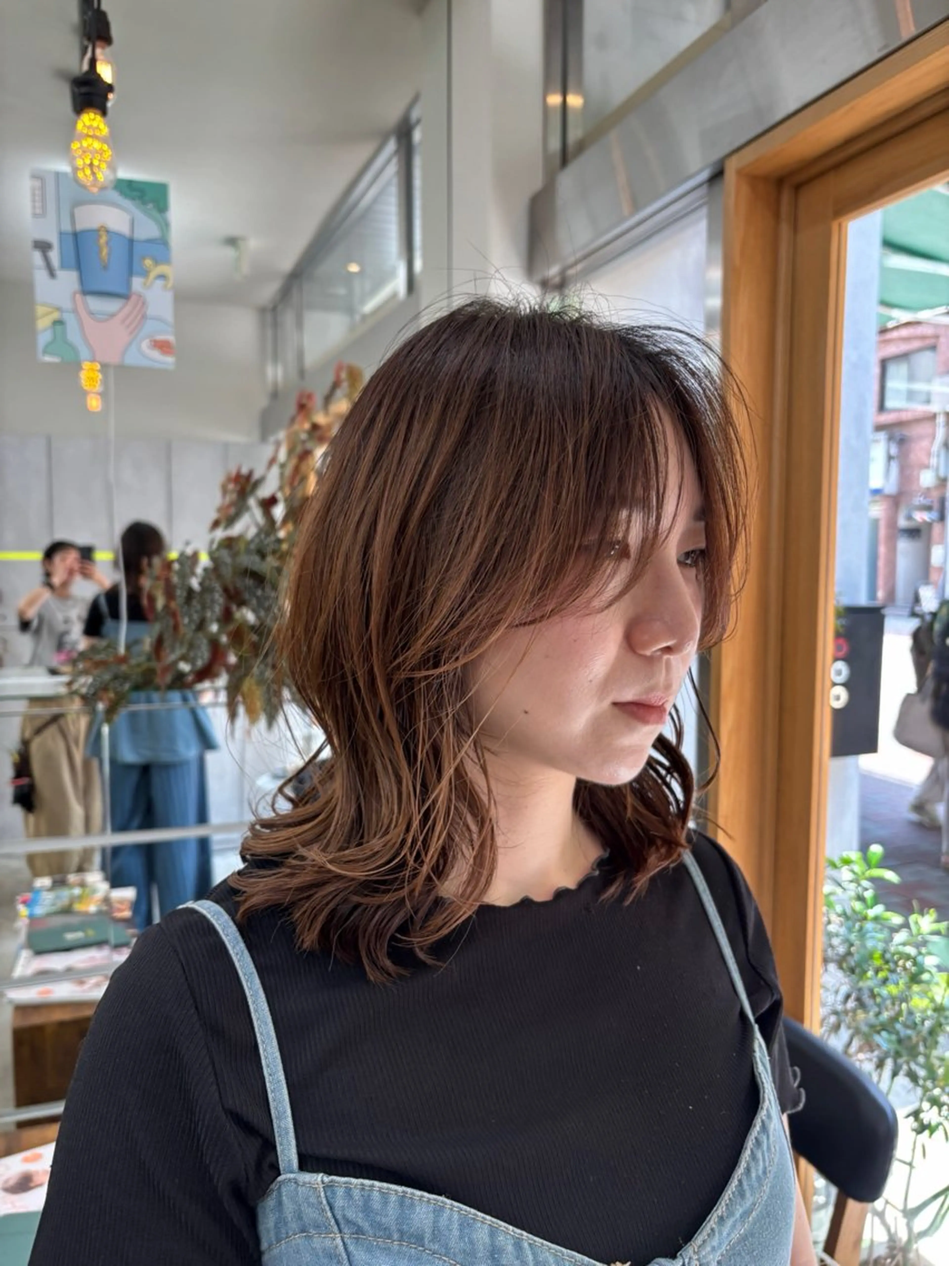 ミディアム 原田 穂真のヘアスタイル
