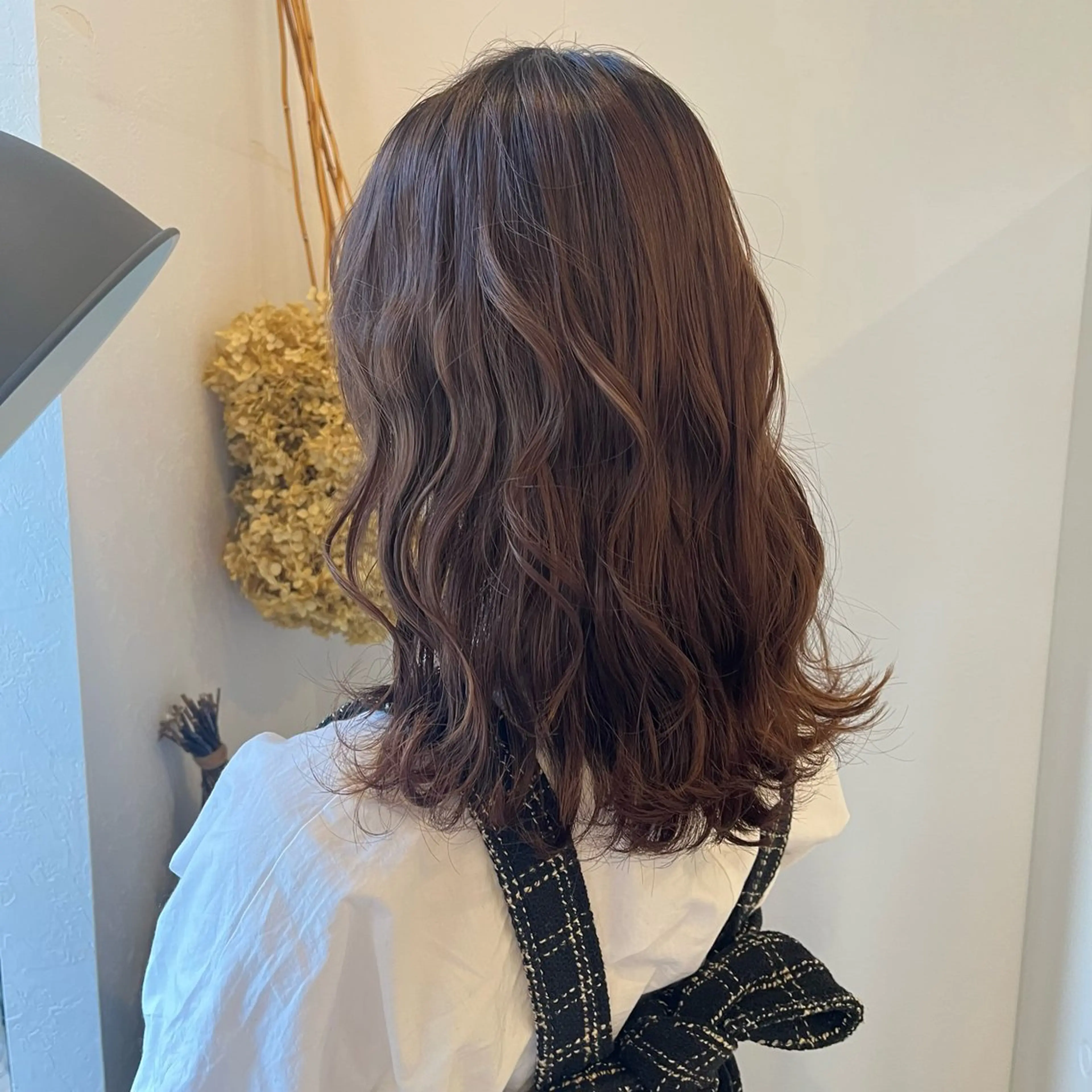 セミロング カラー 【本陣】カット モデル/朝岡 慧のヘアスタイル