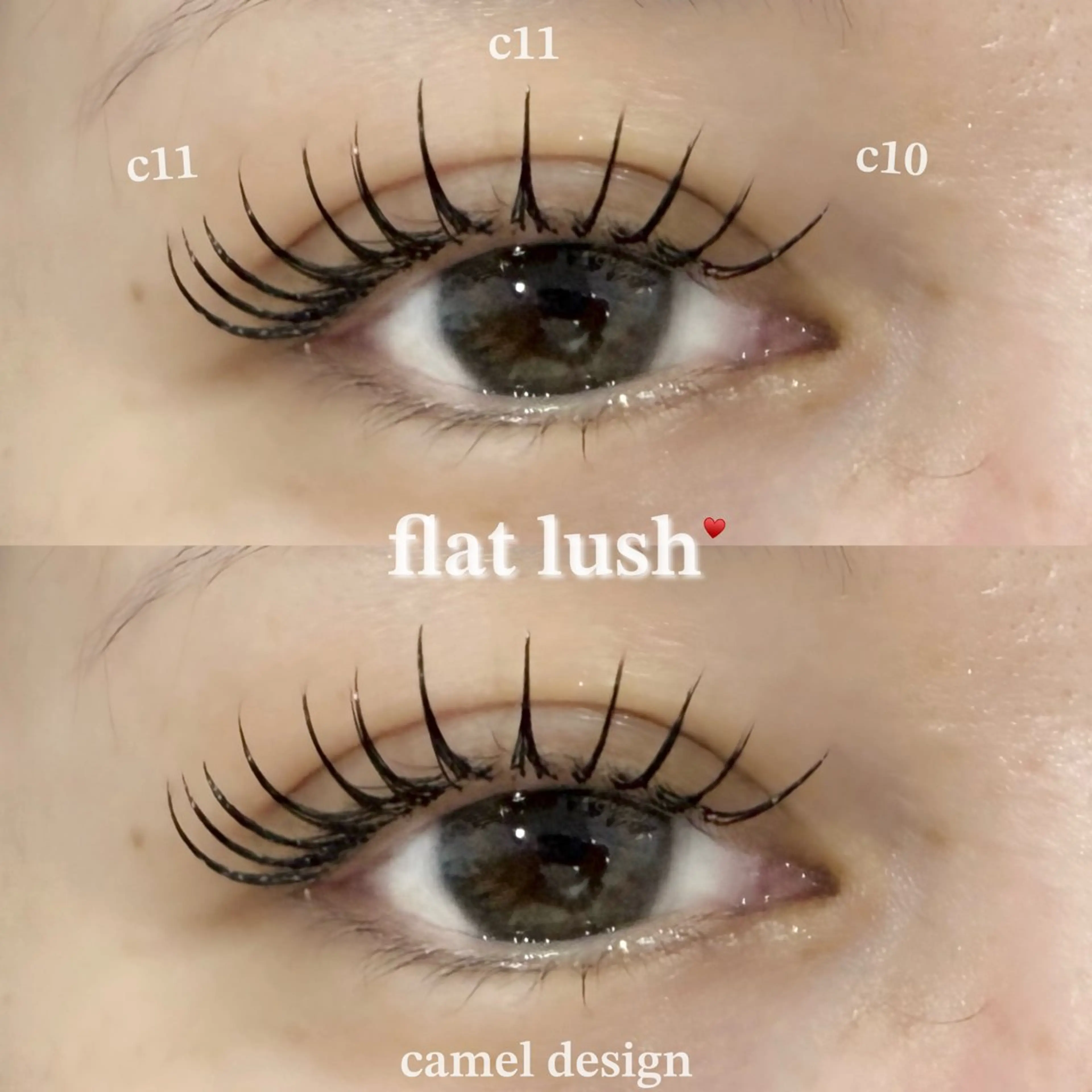 マツエク・マツパ フラットラッシュ EYELA uenoのマツエク・マツパデザイン