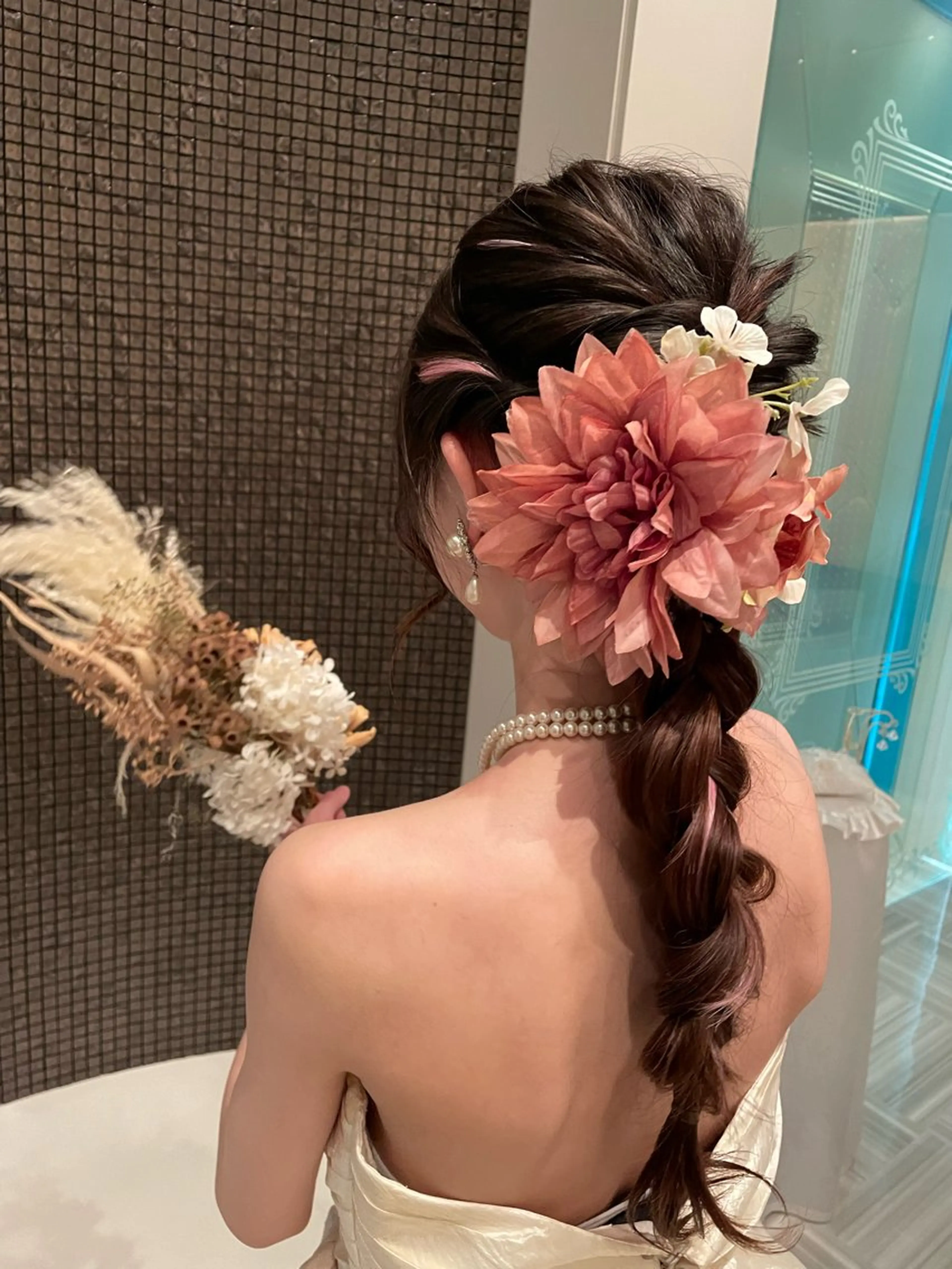 ヘアアレンジ 透明感カラー×ヘア アレンジ🪽しおりのヘアスタイル