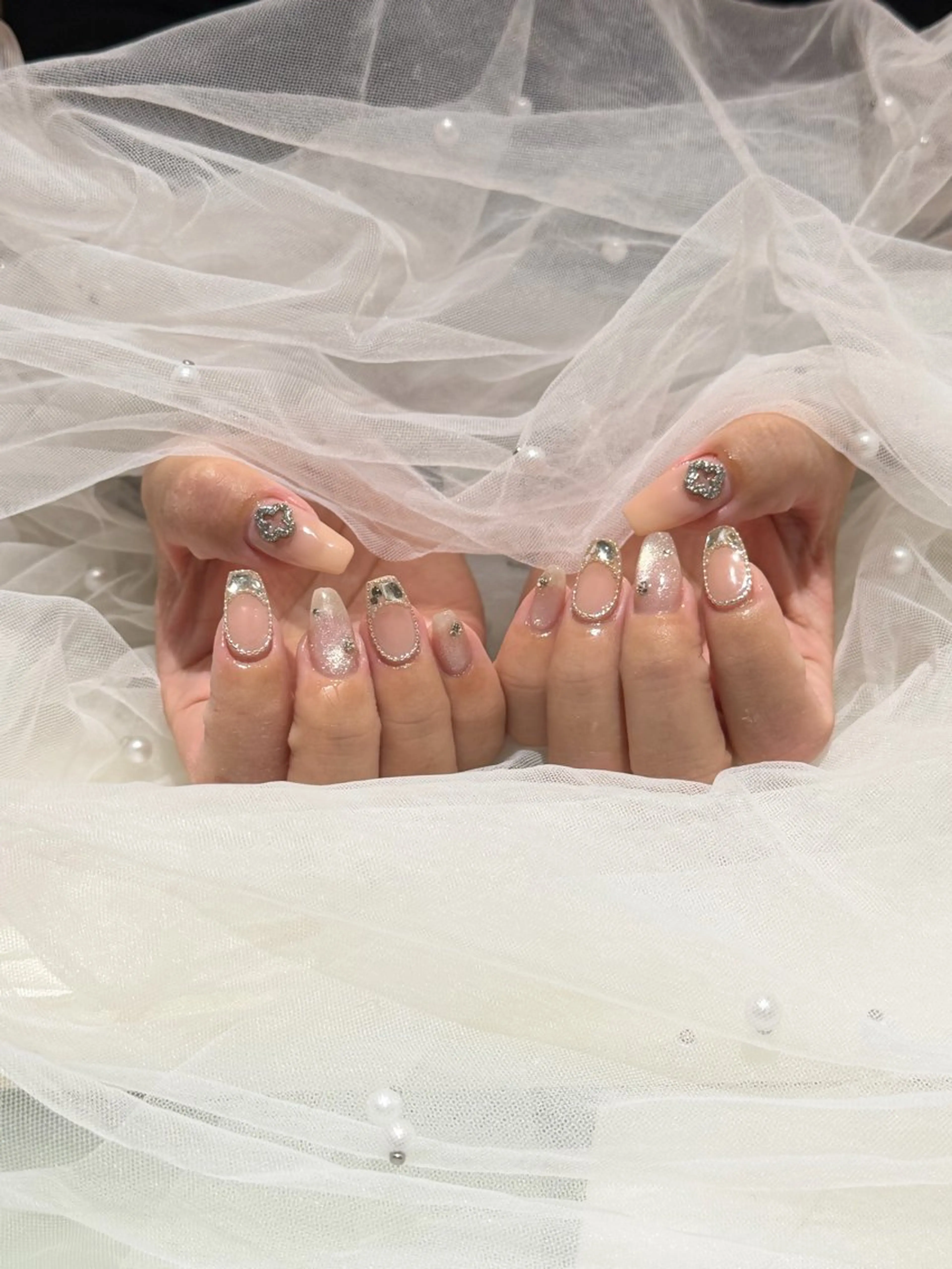 ネイル アートネイル 持ち込み ハンドネイル 🧸熊谷 かほ🧸のネイルデザイン