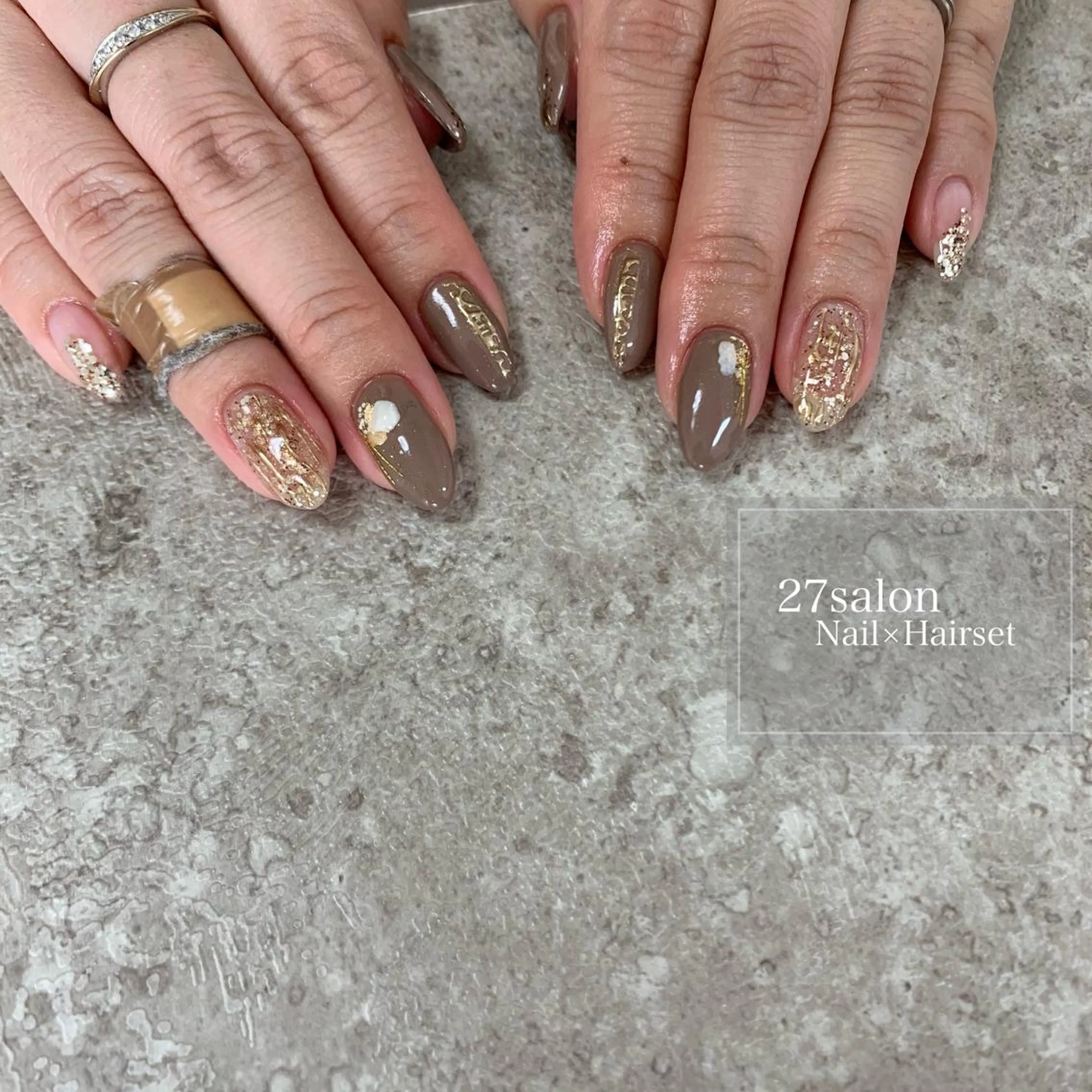 ネイル ミラーネイル 27salon yuinaのネイルデザイン