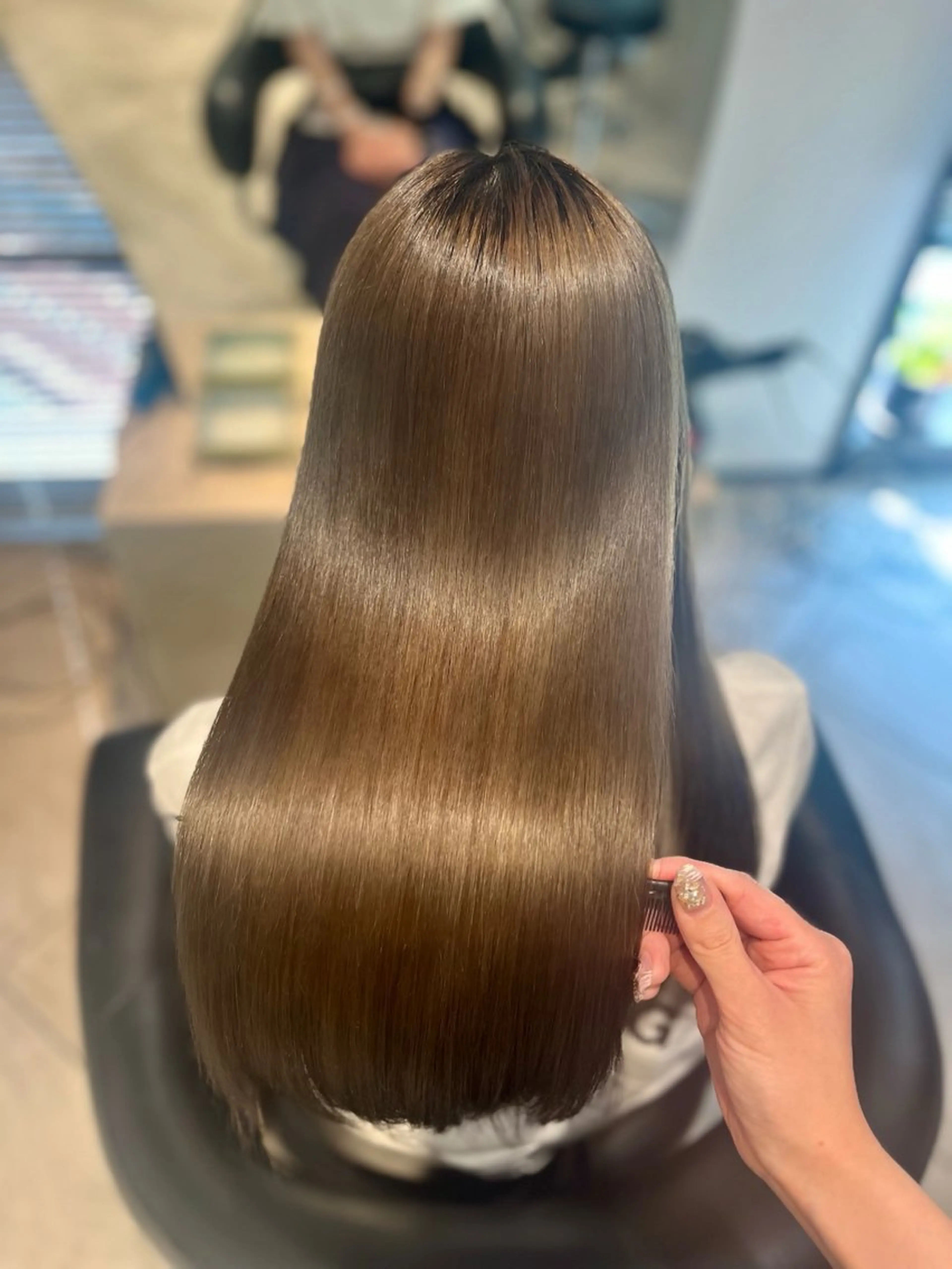 セミロング パーマ 縮毛矯正 トリートメント 🫧美髪縮毛矯正🫧 Haruのヘアスタイル