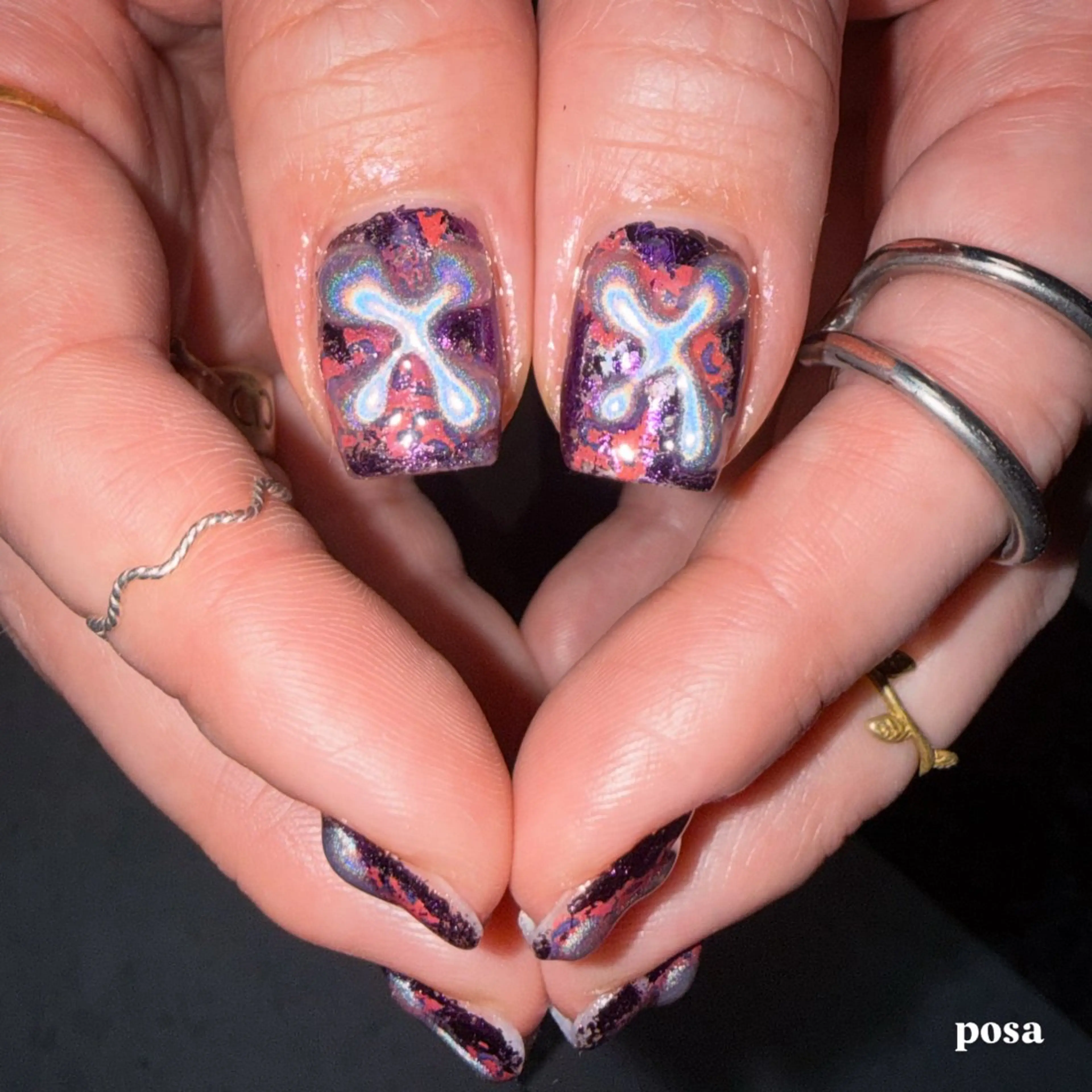 ネイル シンプルネイル ハンドネイル posa nail モエミのネイルデザイン