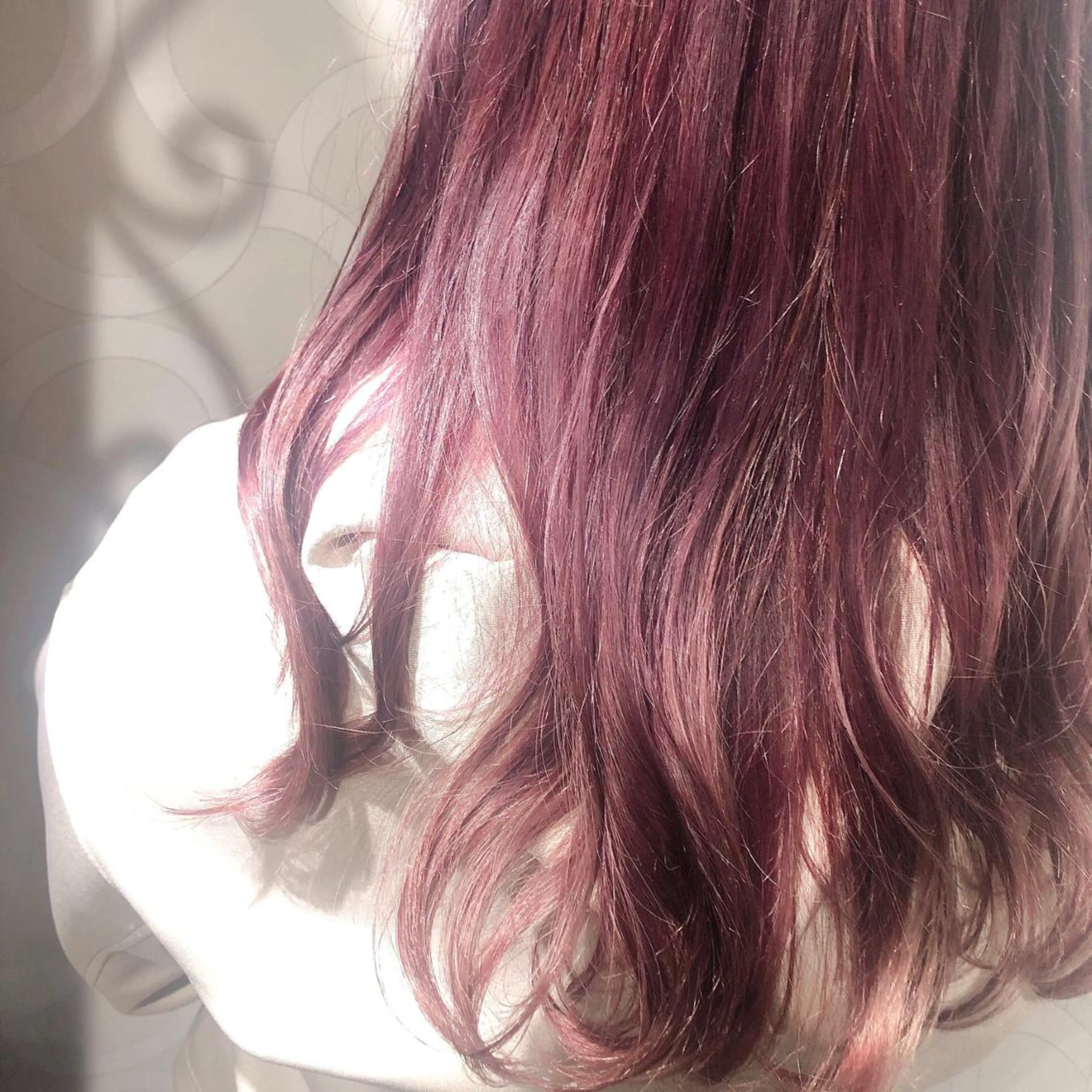 ロング カラー ブリーチ ピンクカラー 韓国ヘア ♡tomimaのヘアスタイル