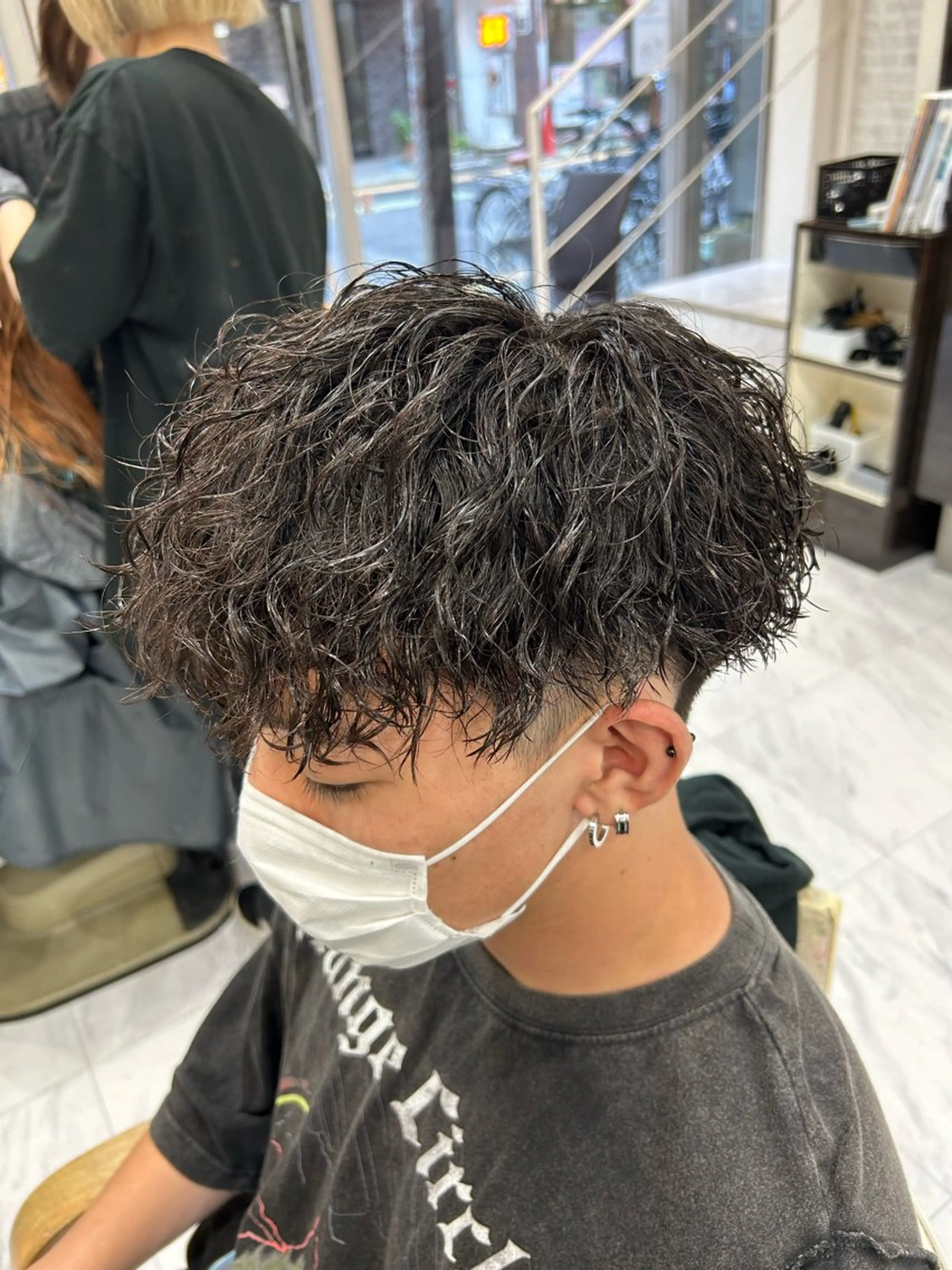 ショート パーマ メンズ メンズパーマ ツイストスパイラルパーマ スパイラルパーマ カット パーマ トリートメント メンズパーマ 💈後閑和真💈のヘアスタイル