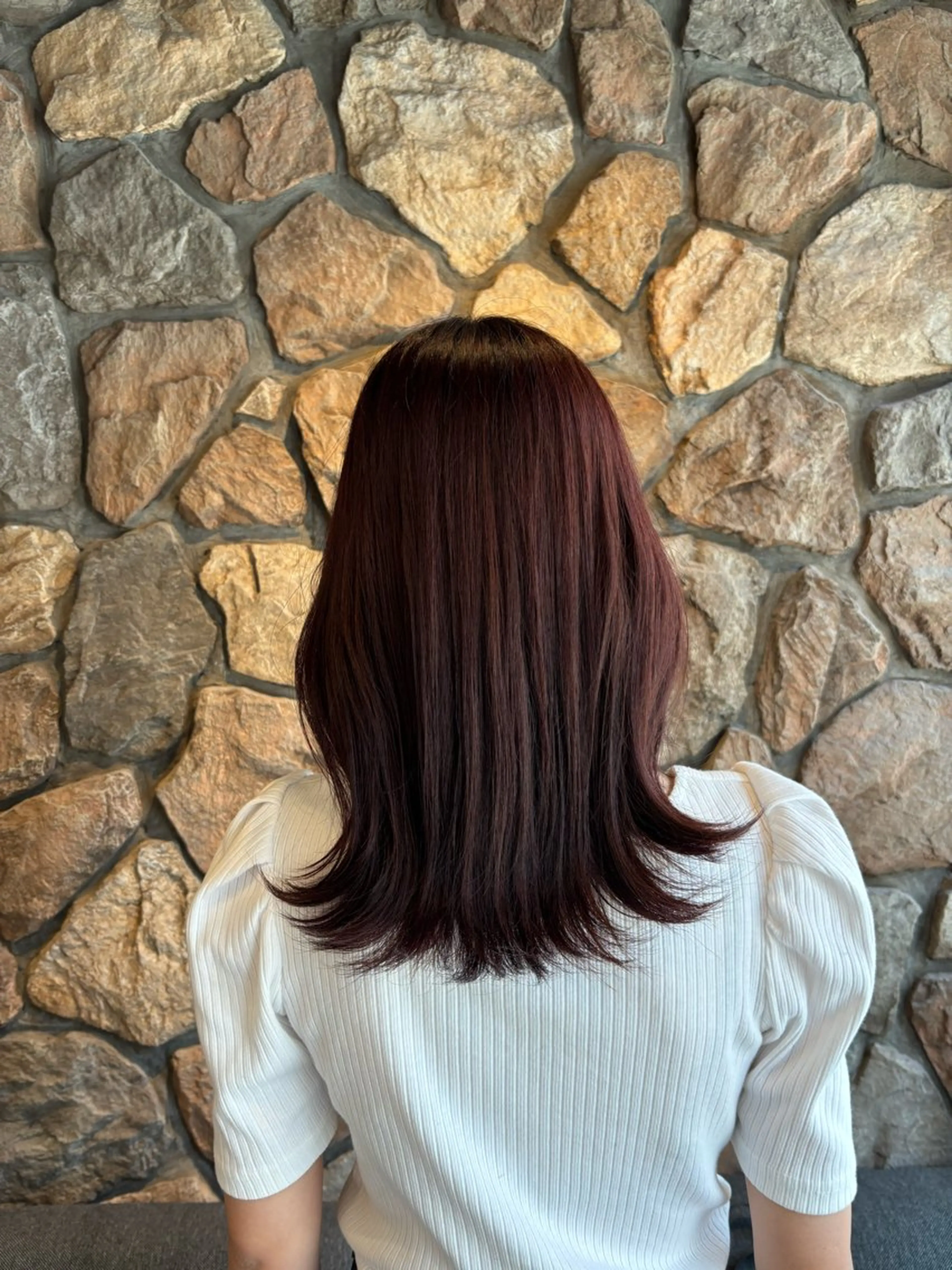 ミディアム ヘアカラー トリートメント 小玉 唯依のヘアスタイル