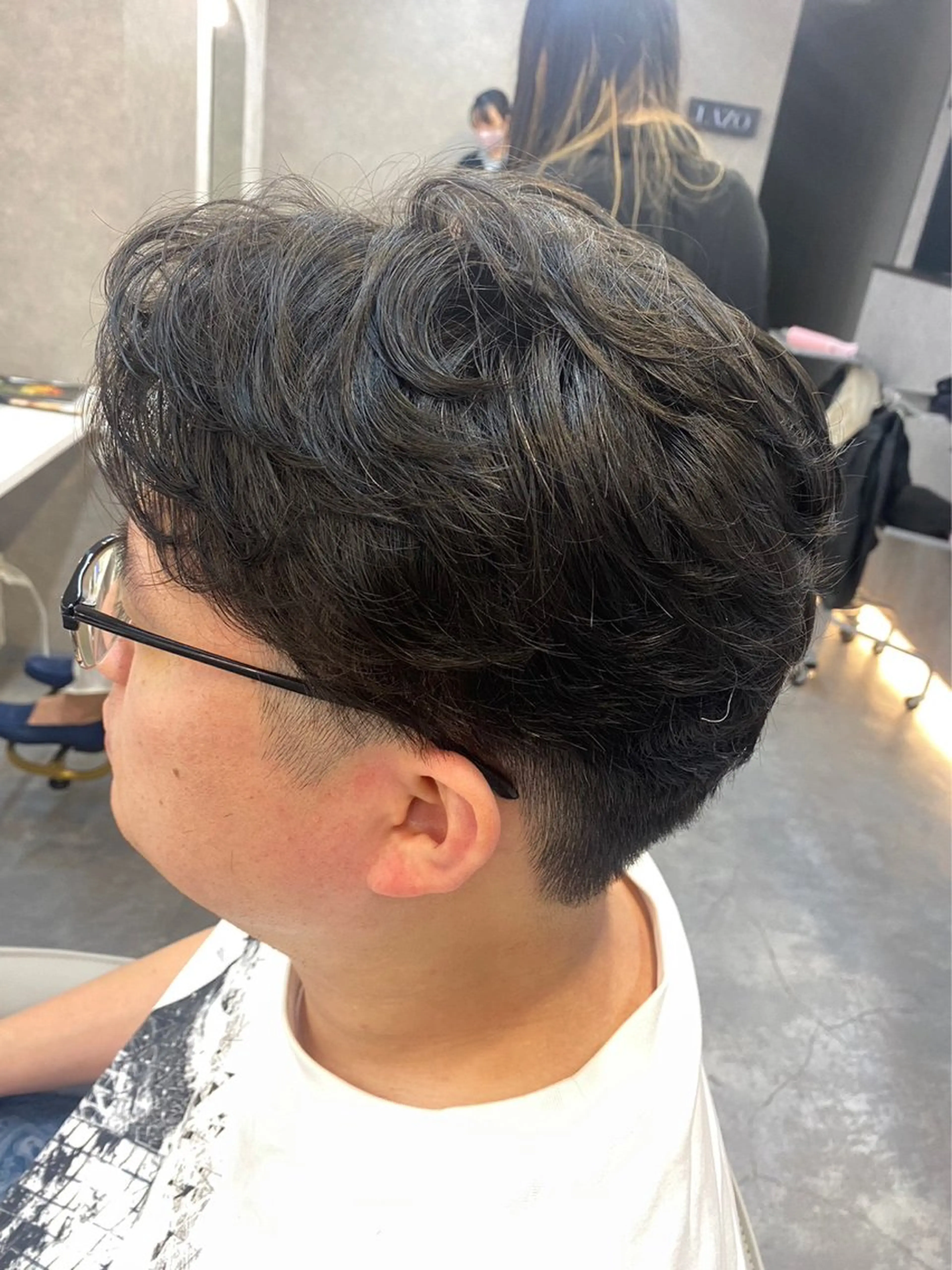 ショート パーマ メンズ カット パーマ ラゾアミスタ🕊 さとう ななほのヘアスタイル