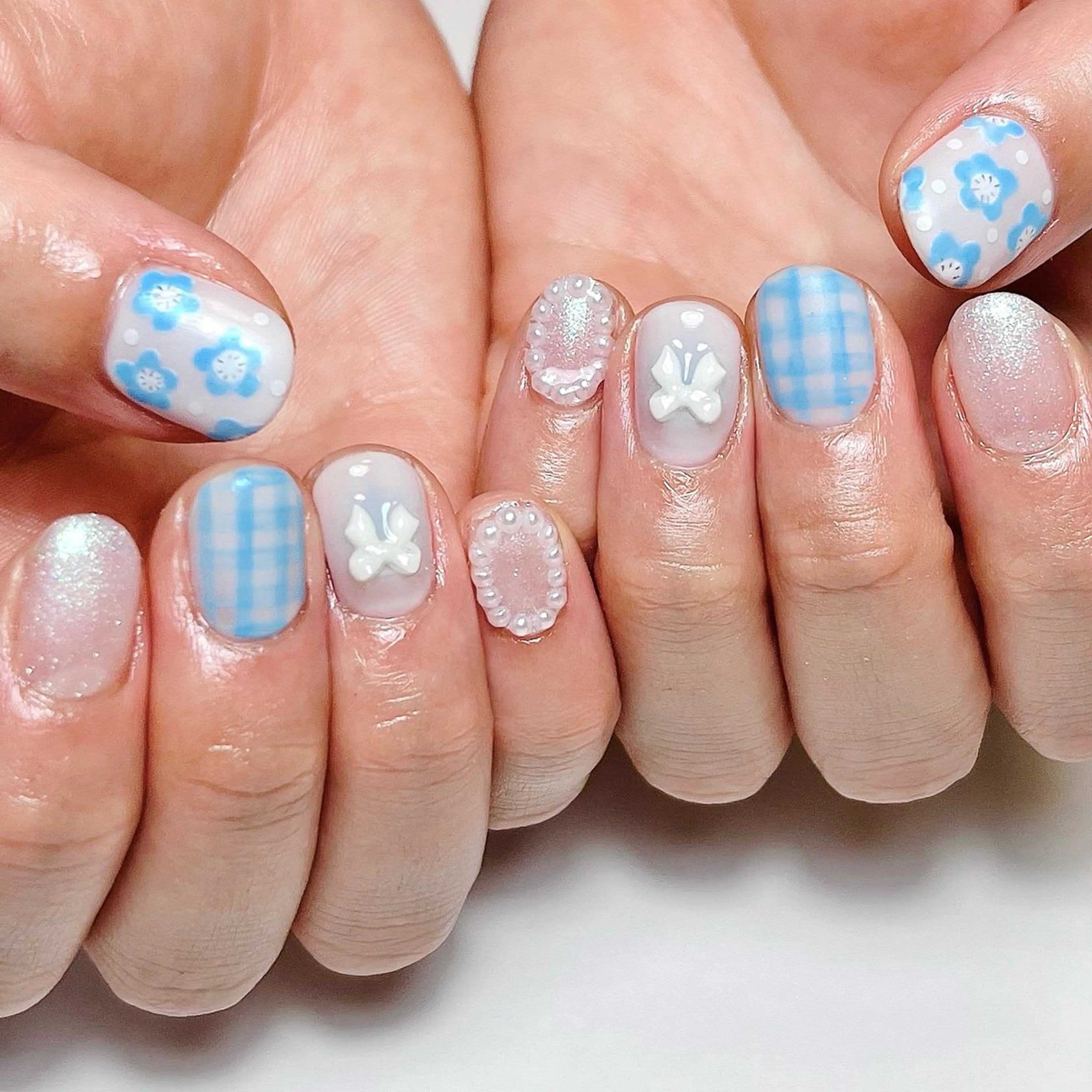 ネイル ハンドネイル いちごパフェ ゆいのネイルデザイン