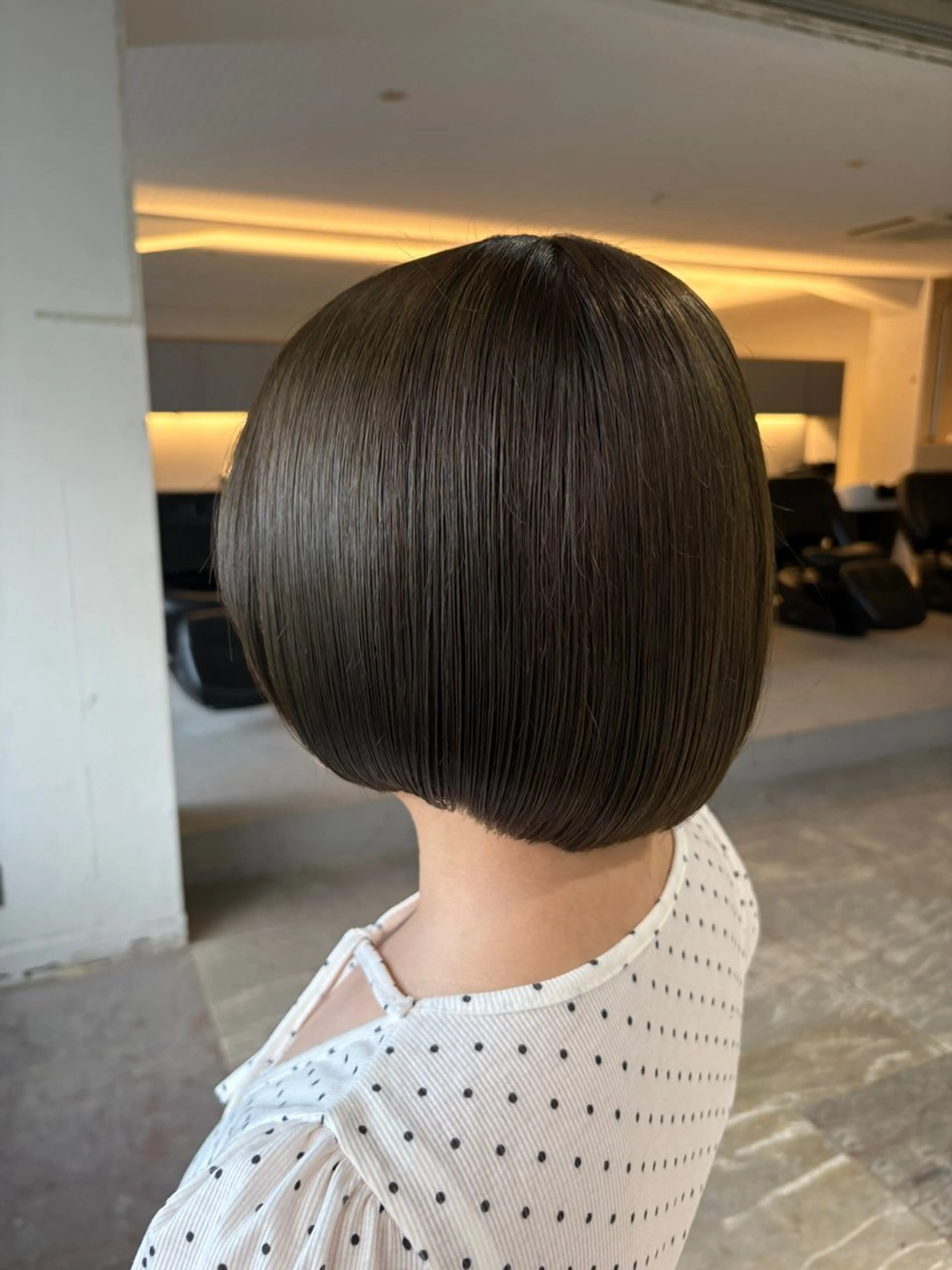 ショート カラー 透明感カラー オリーブカラー オレンジ ヘアカラー 玉置七海✨ /透明感/髪質改善のヘアスタイル