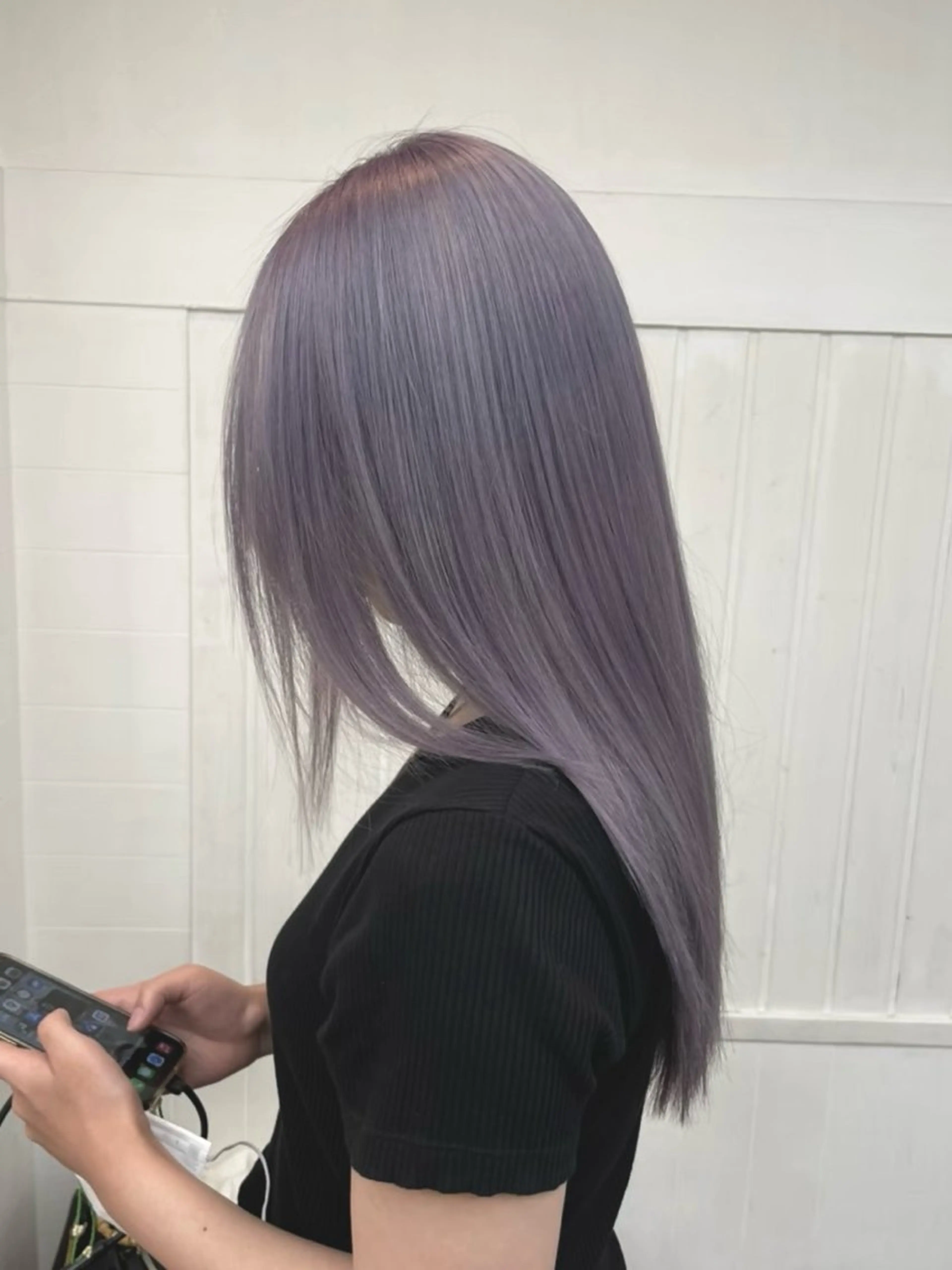 セミロング カラー ヘアカラー hachiyama rinaのヘアスタイル