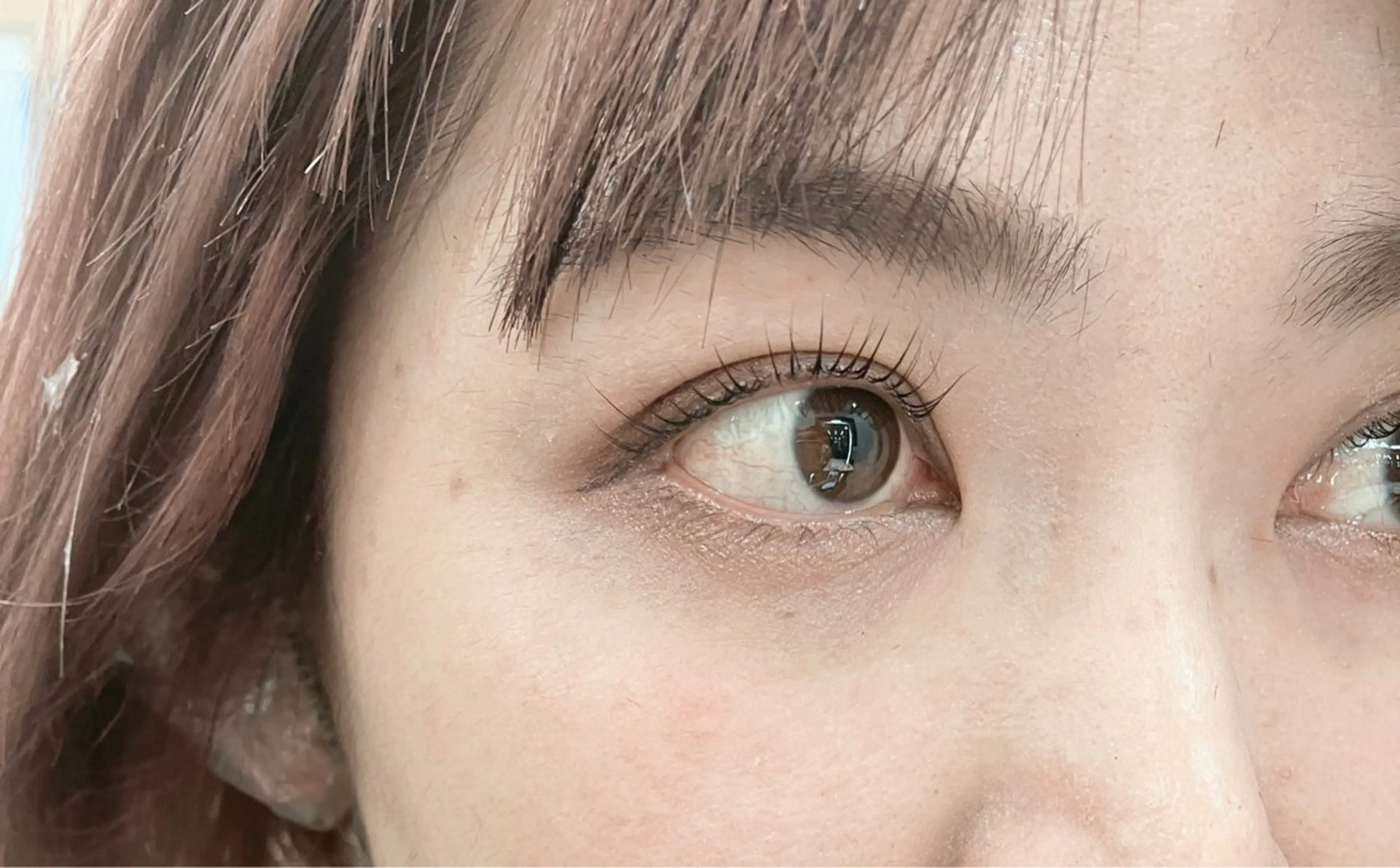 マツエク・マツパ Lカール 一重×まつ毛パーマ 韓国エクステ／羽エク ダブルスキル💛のヘアスタイル