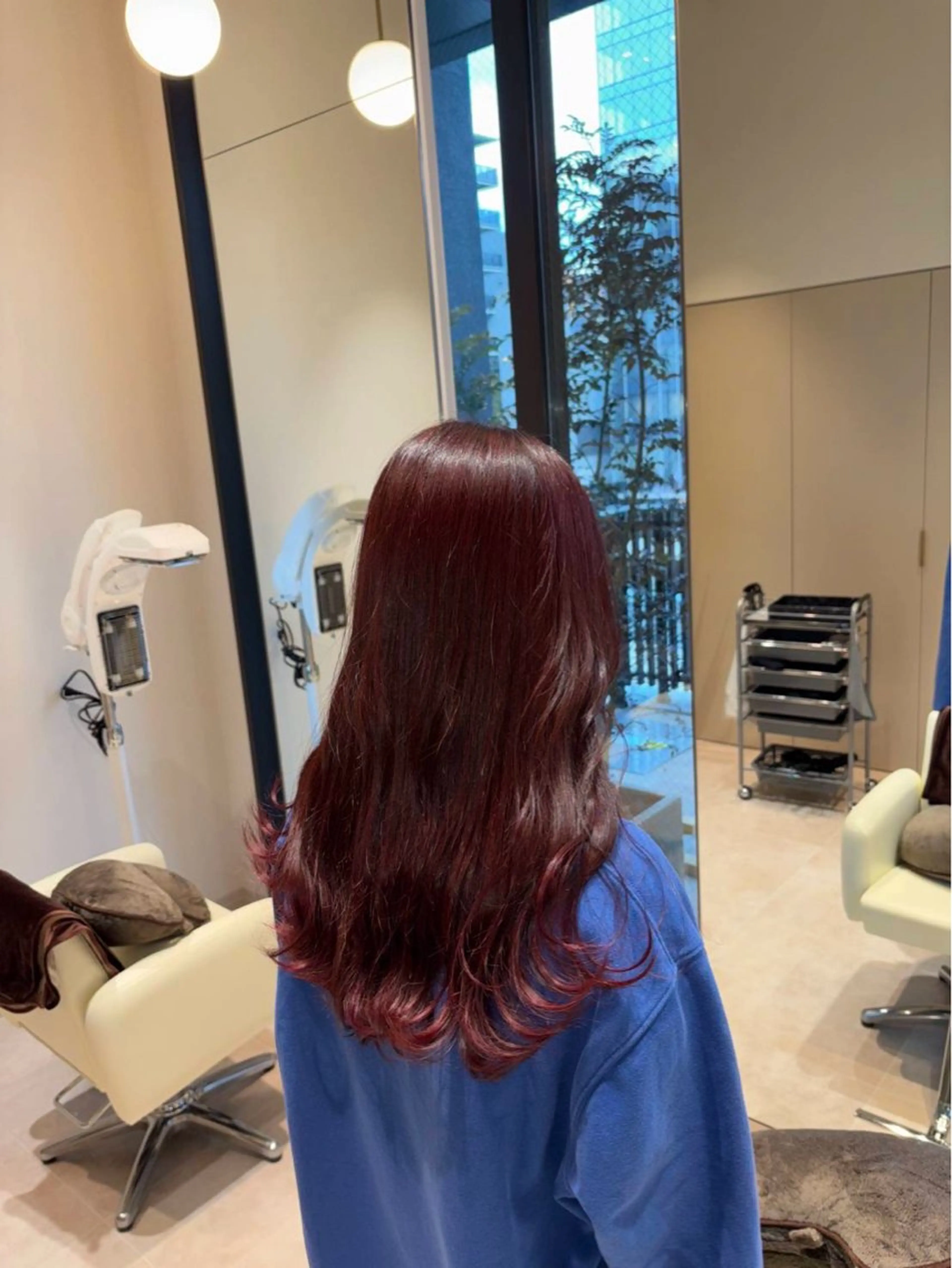 ロング カラー ヘアカラー トリートメント 脱白髪染め白髪ぼかし TERA（寺崎）のヘアスタイル