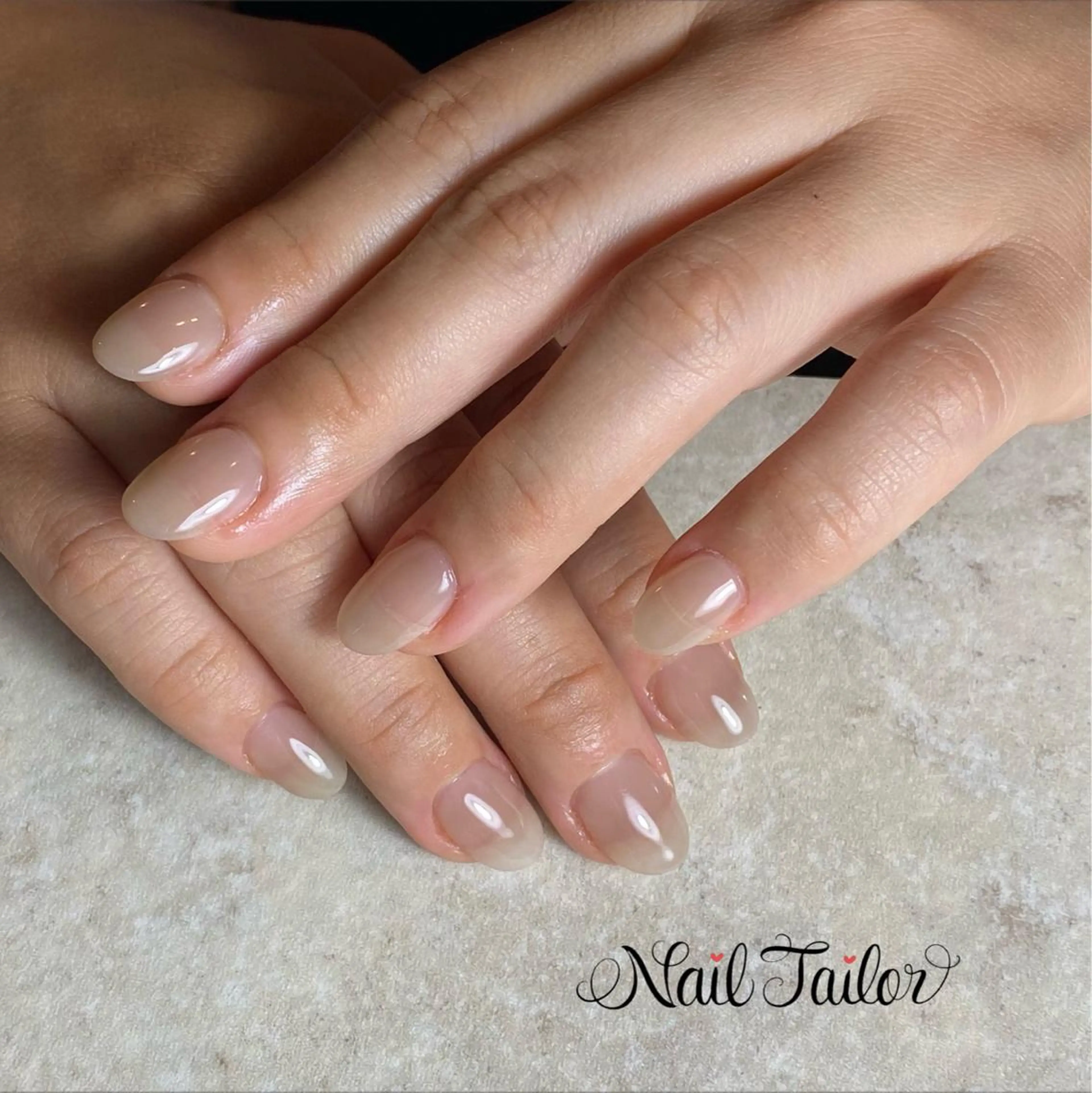 ネイル 長さ出し ジェルネイル オフィスネイル NailTailor ネイルテイラーのネイルデザイン