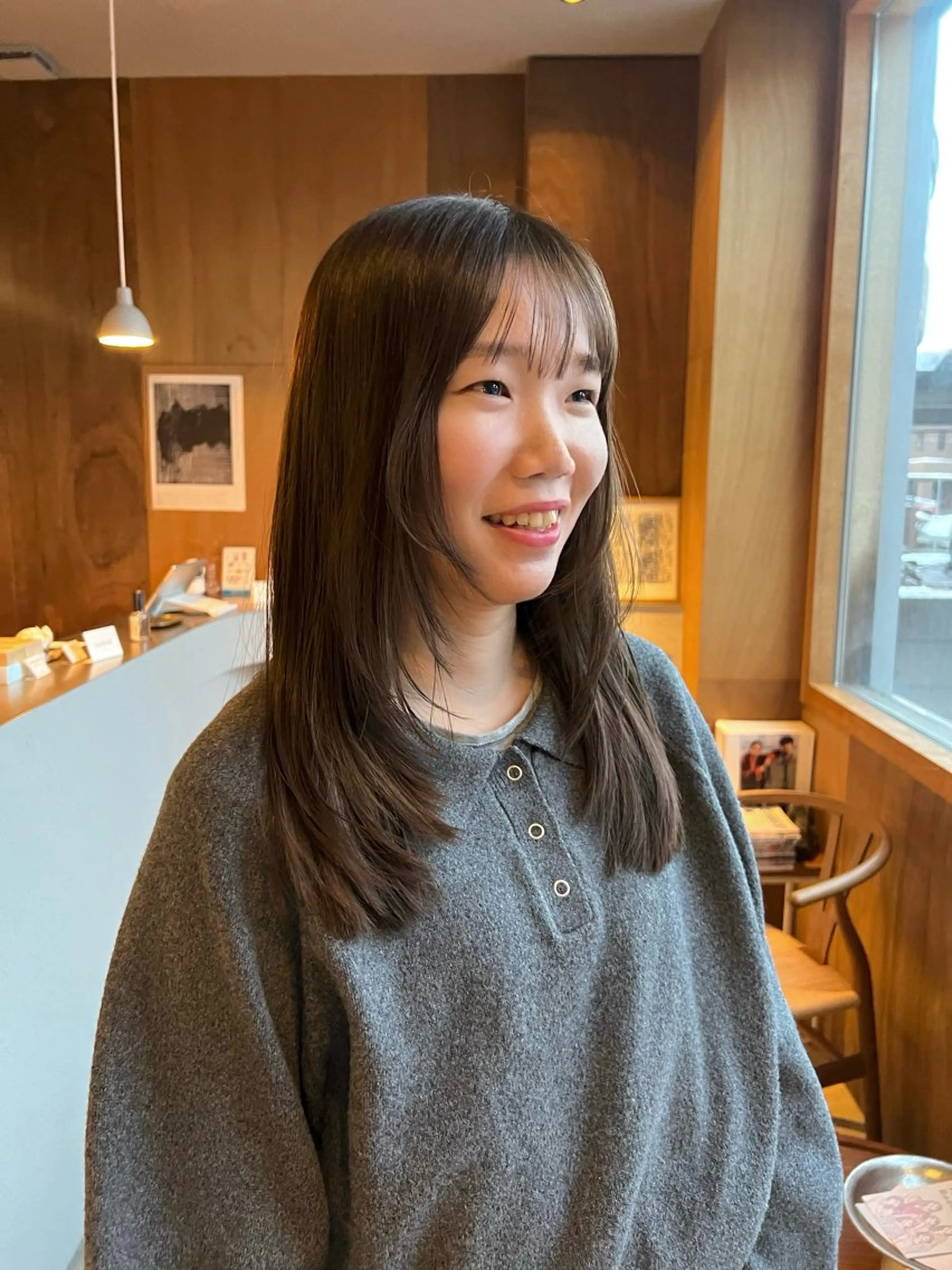 セミロング レイヤーカット 小顔カット cocoro /レイヤーカットのヘアスタイル