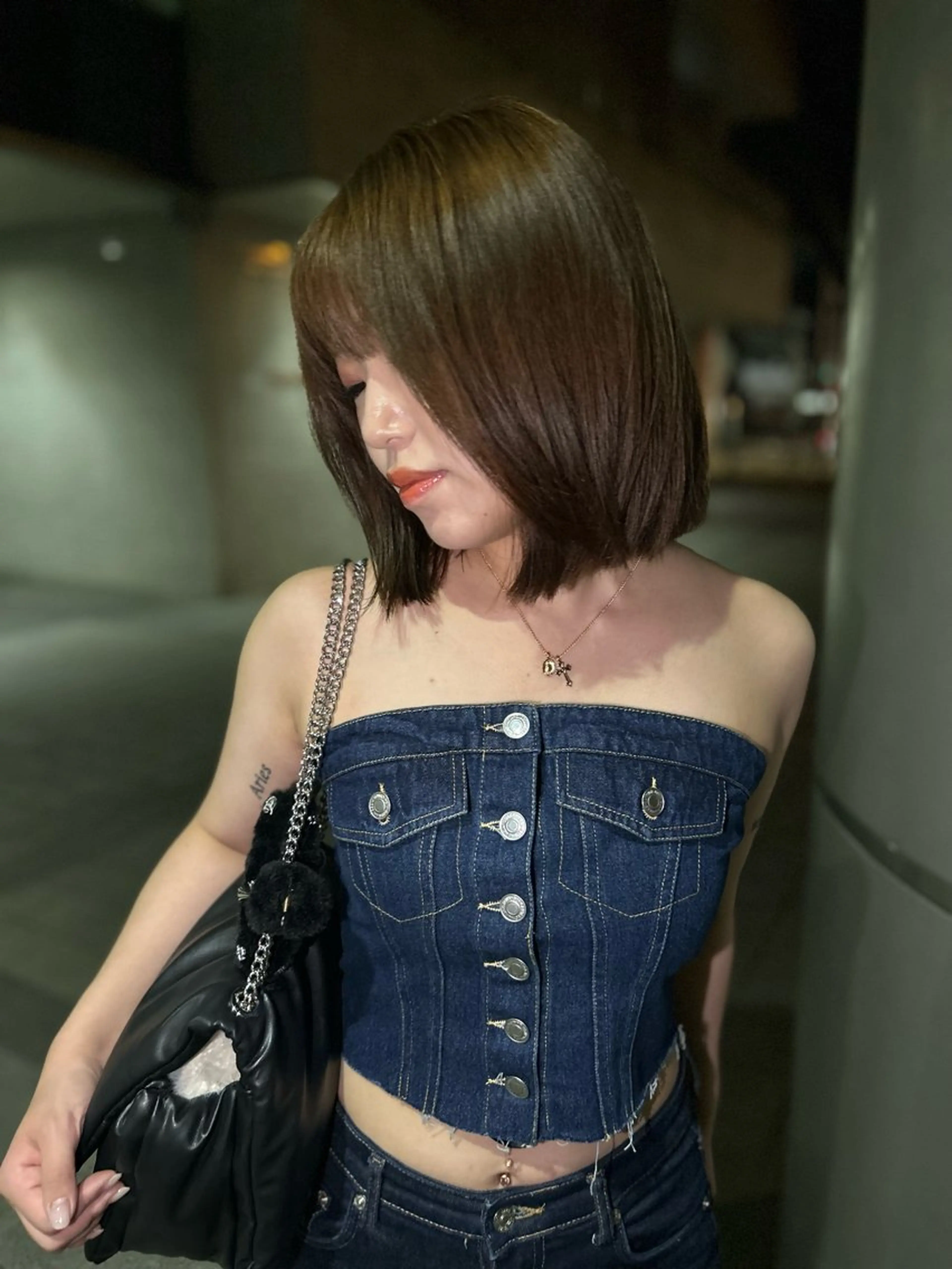 セミロング カラー ICY表参道所属・ERIKA YAMAMOTOのヘアスタイル