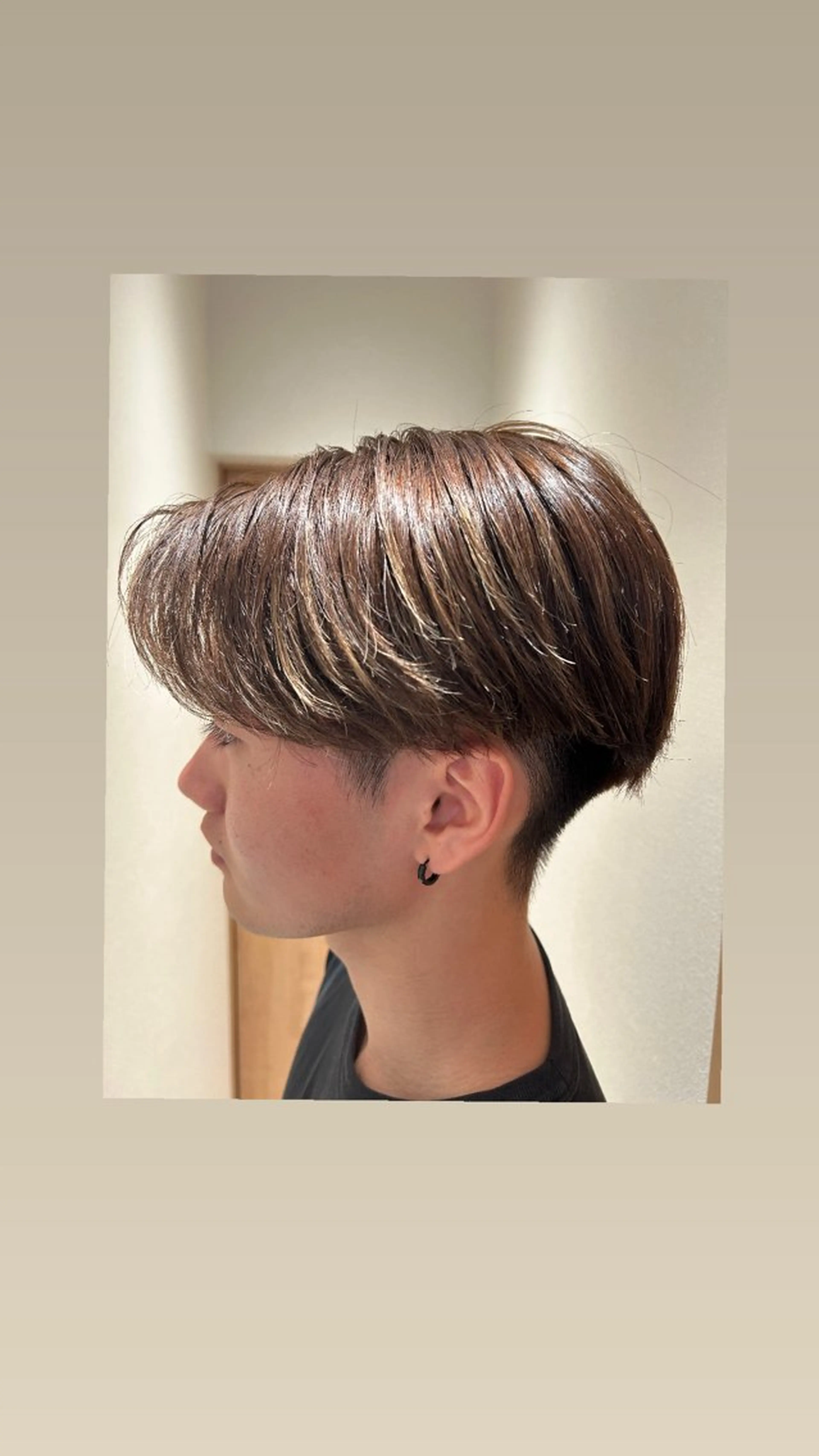 カラー ブラウンカラー ヘアカラー 山﨑 蓮のヘアスタイル