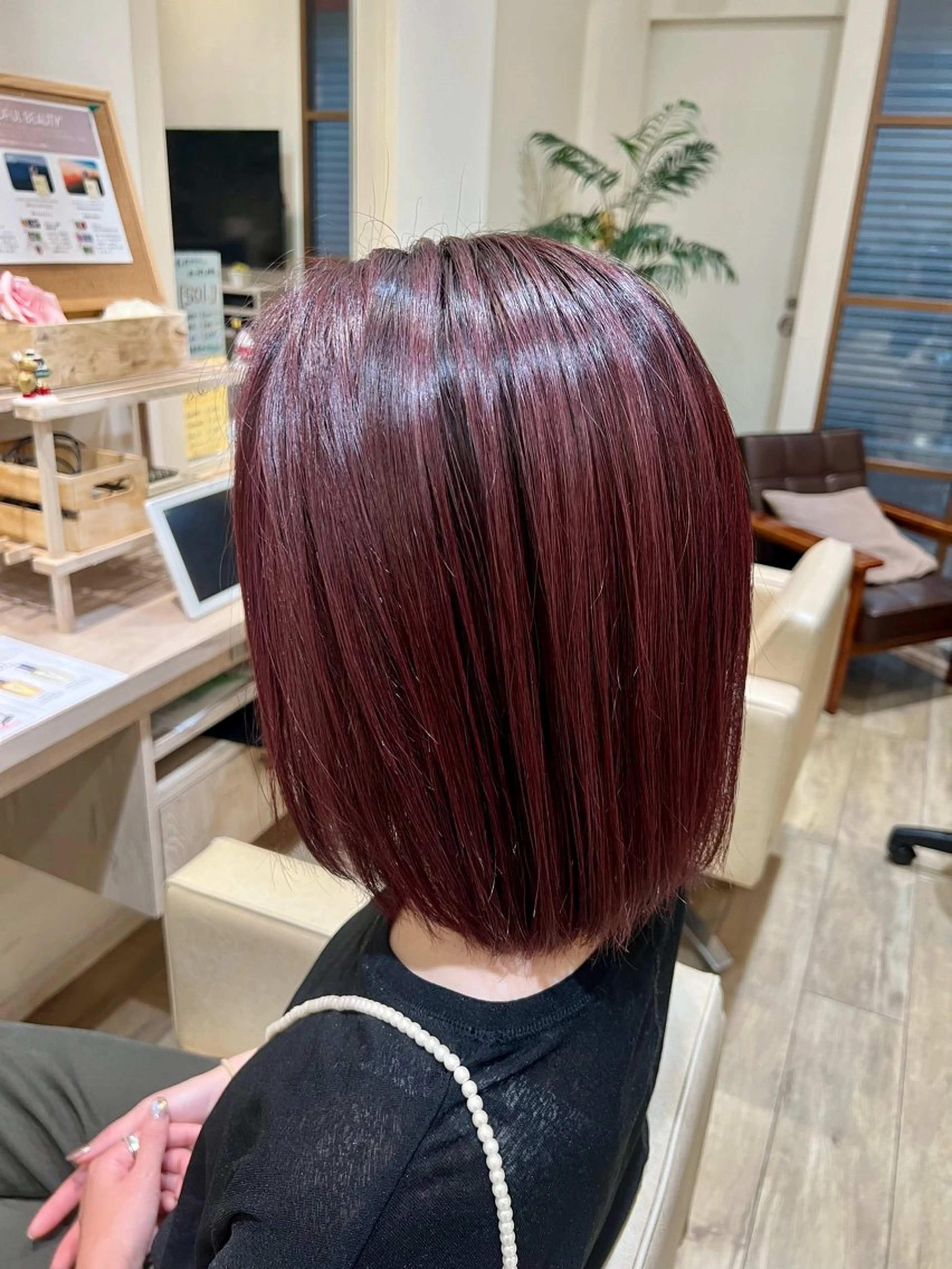 ミディアム ced下赤塚店／うる 艶ヘアカラー🦋のヘアスタイル