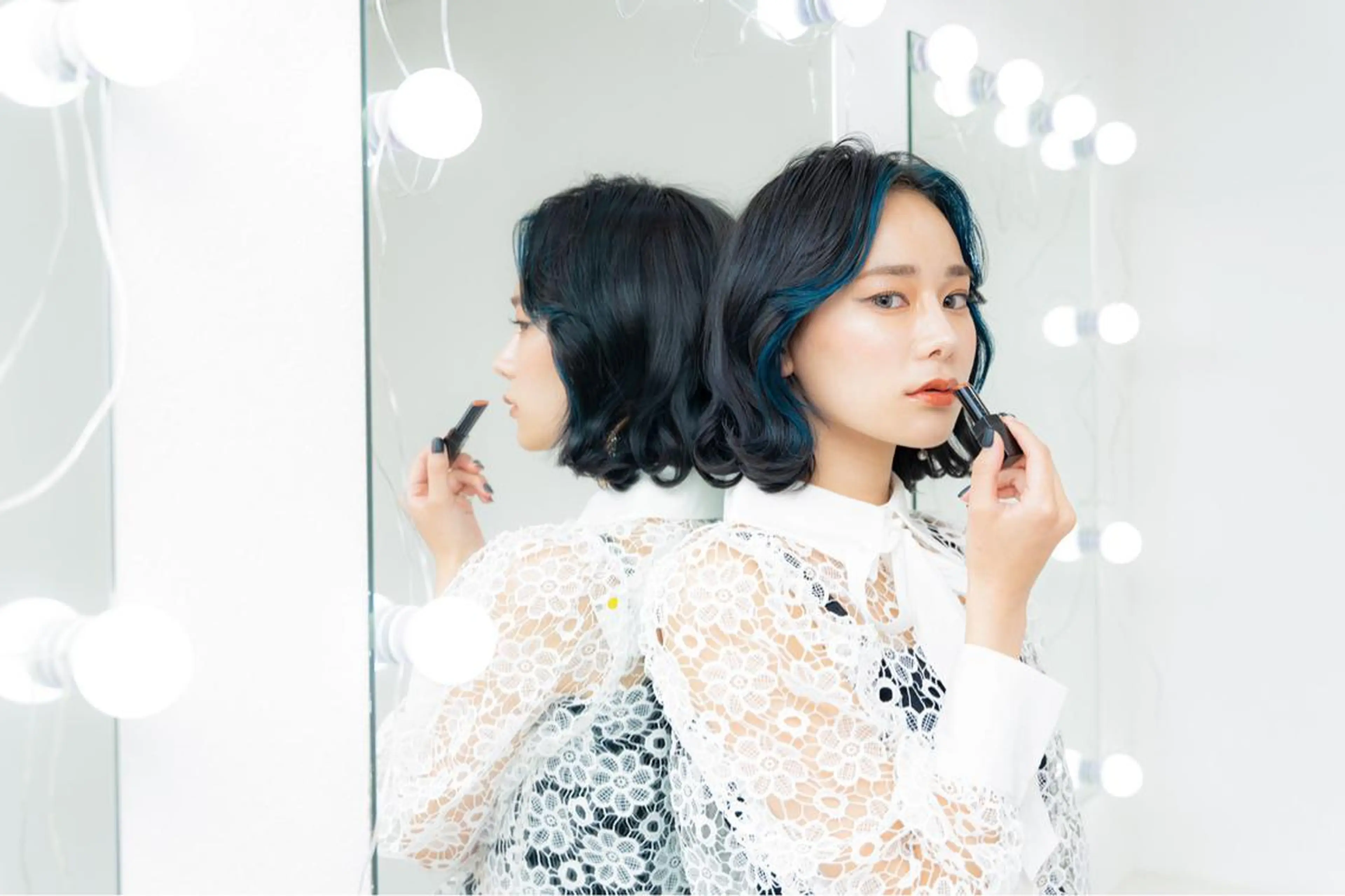 ミディアム ヘアカラー トリートメント ヘアセット "必ず可愛く” TAKUTOのヘアスタイル