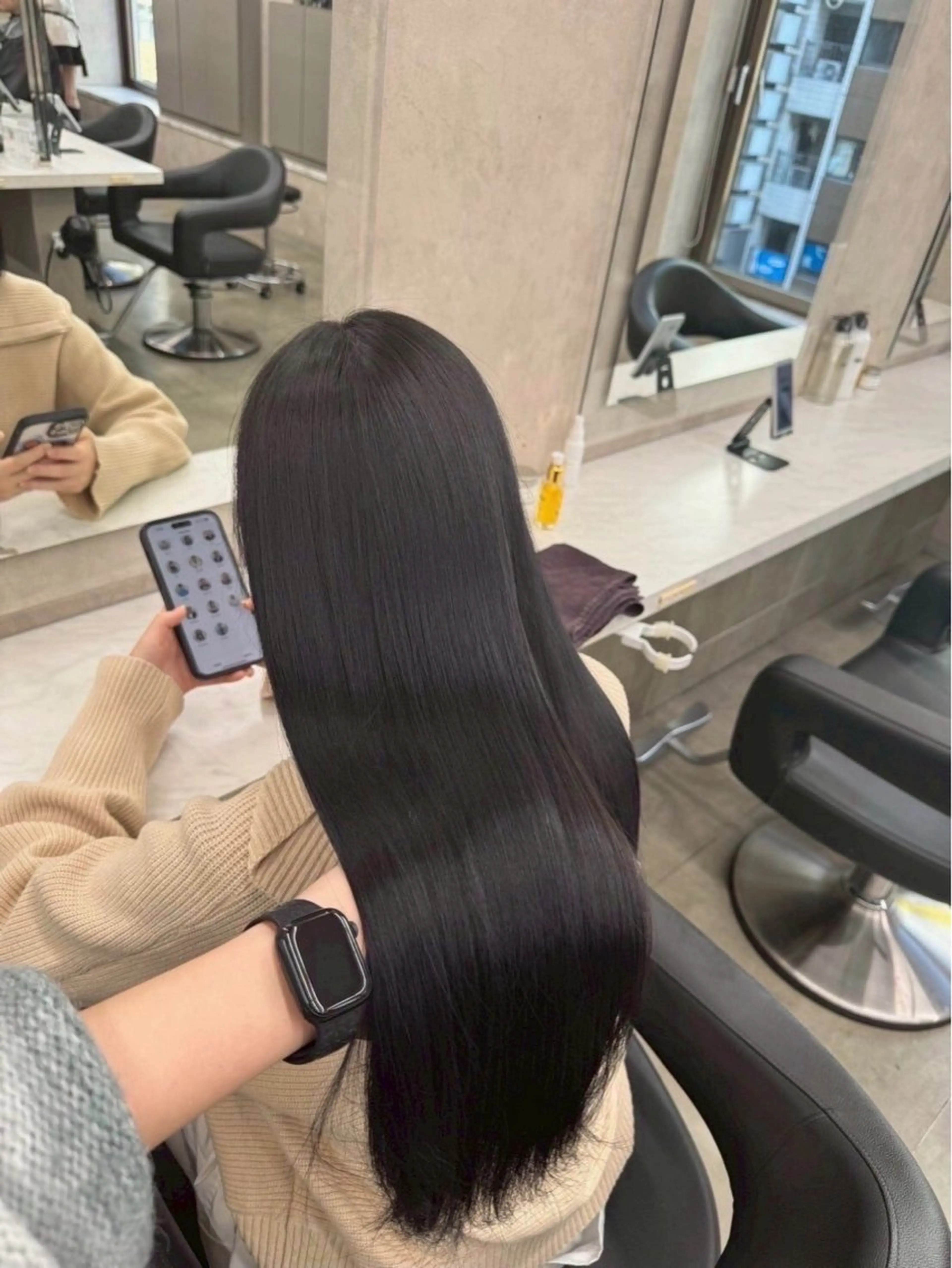 ロング トリートメント kaho透明感/ 艶カラー💜🫧のヘアスタイル