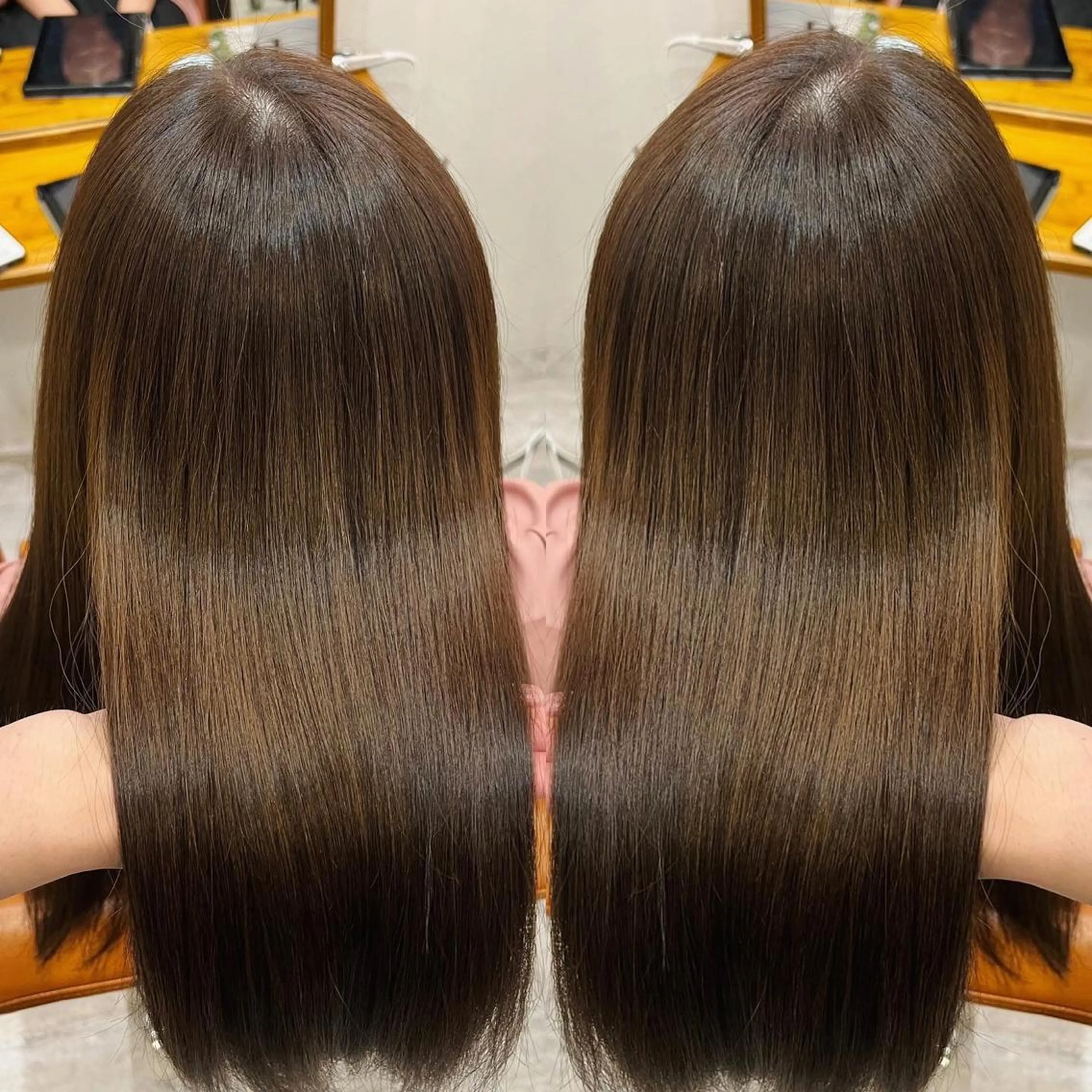 セミロング 髪質改善 トリートメント agu hair  reana香椎千早店所属・うめ とものヘアスタイル