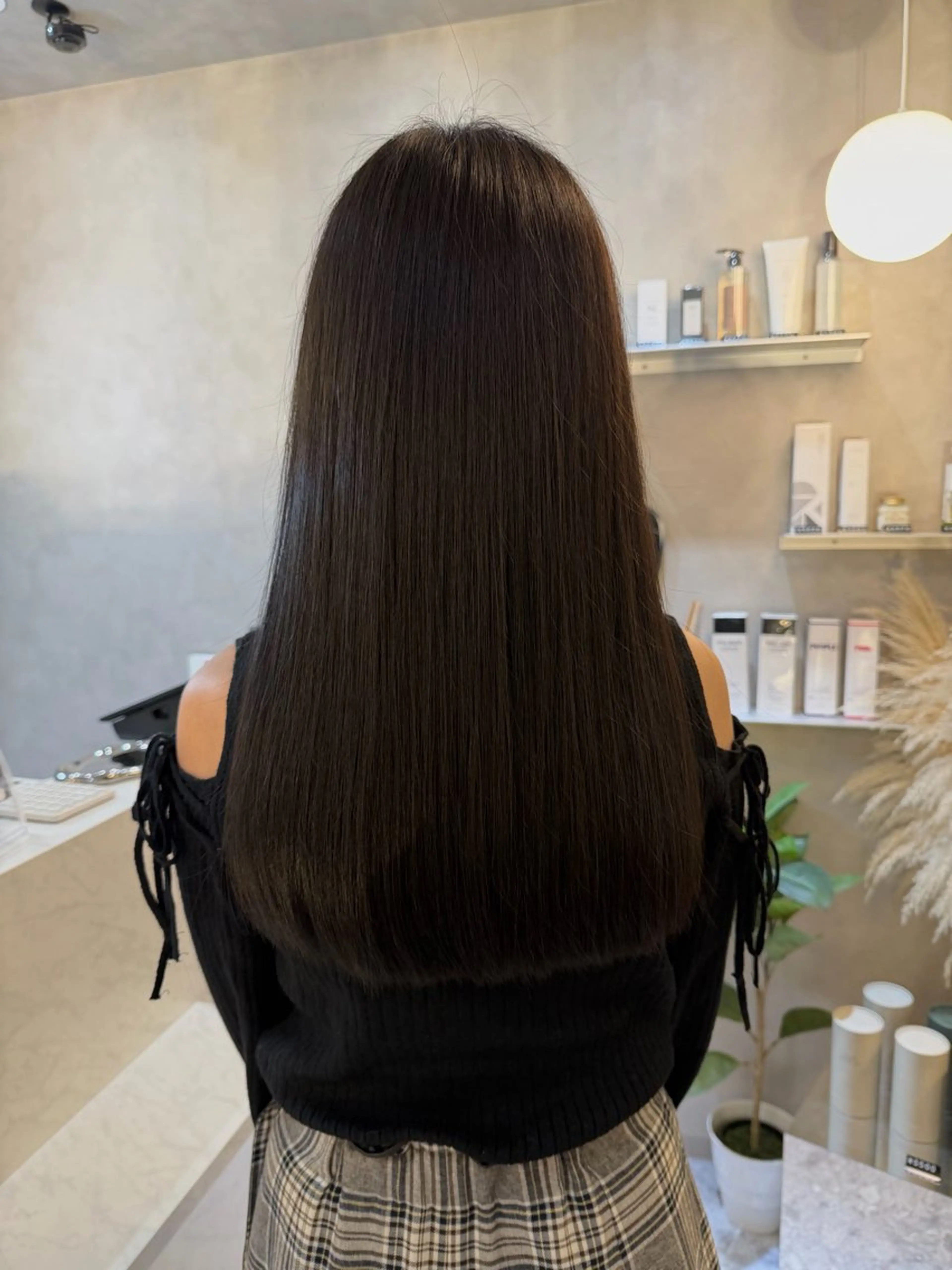 セミロング カラー ヘアカラー トリートメント 🎀髪質改善/艶髪/ 艶カラー🎀浅田涼風のヘアスタイル