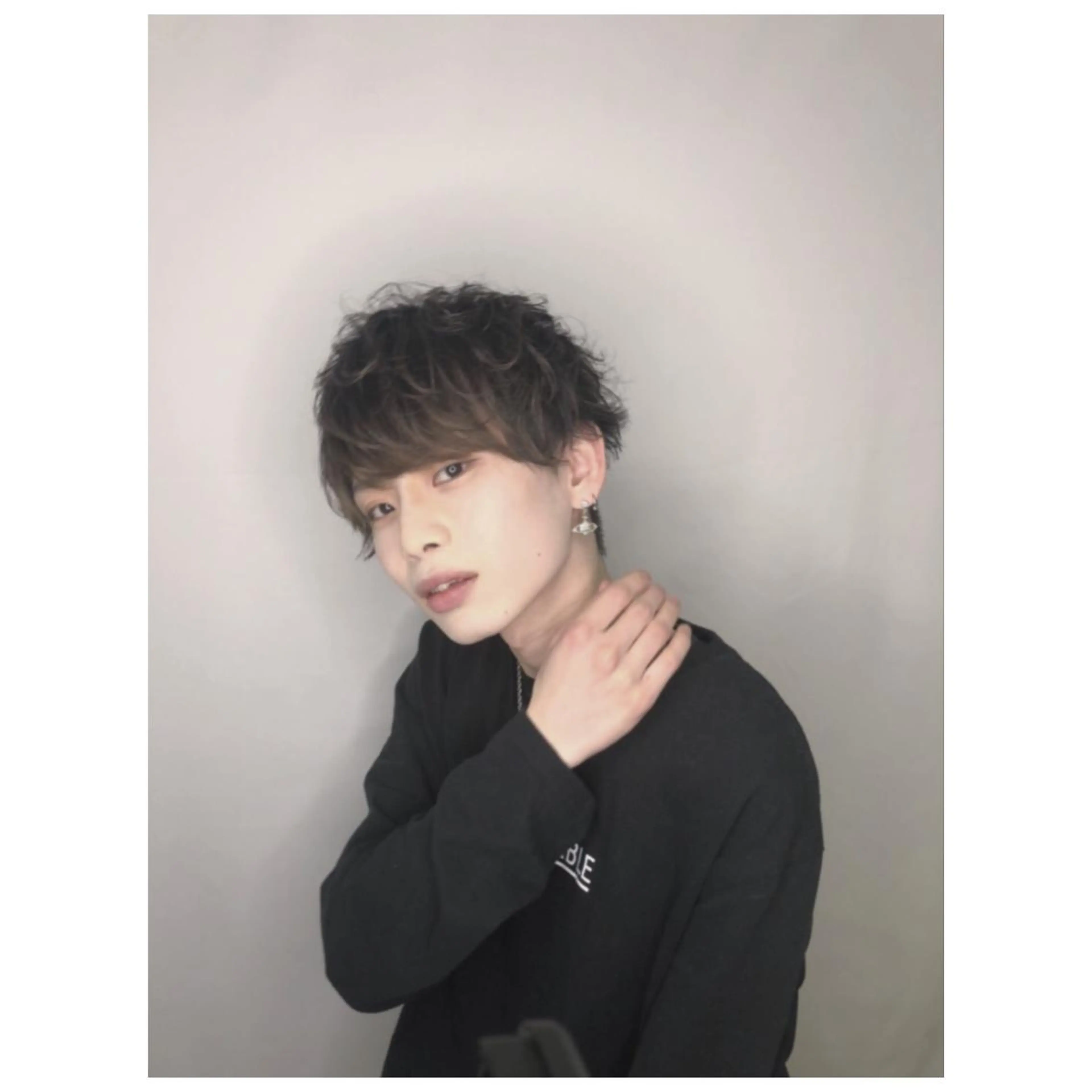 ショート カラー パーマ メンズ EARTH長岡店🩵 石原莉穂のヘアスタイル