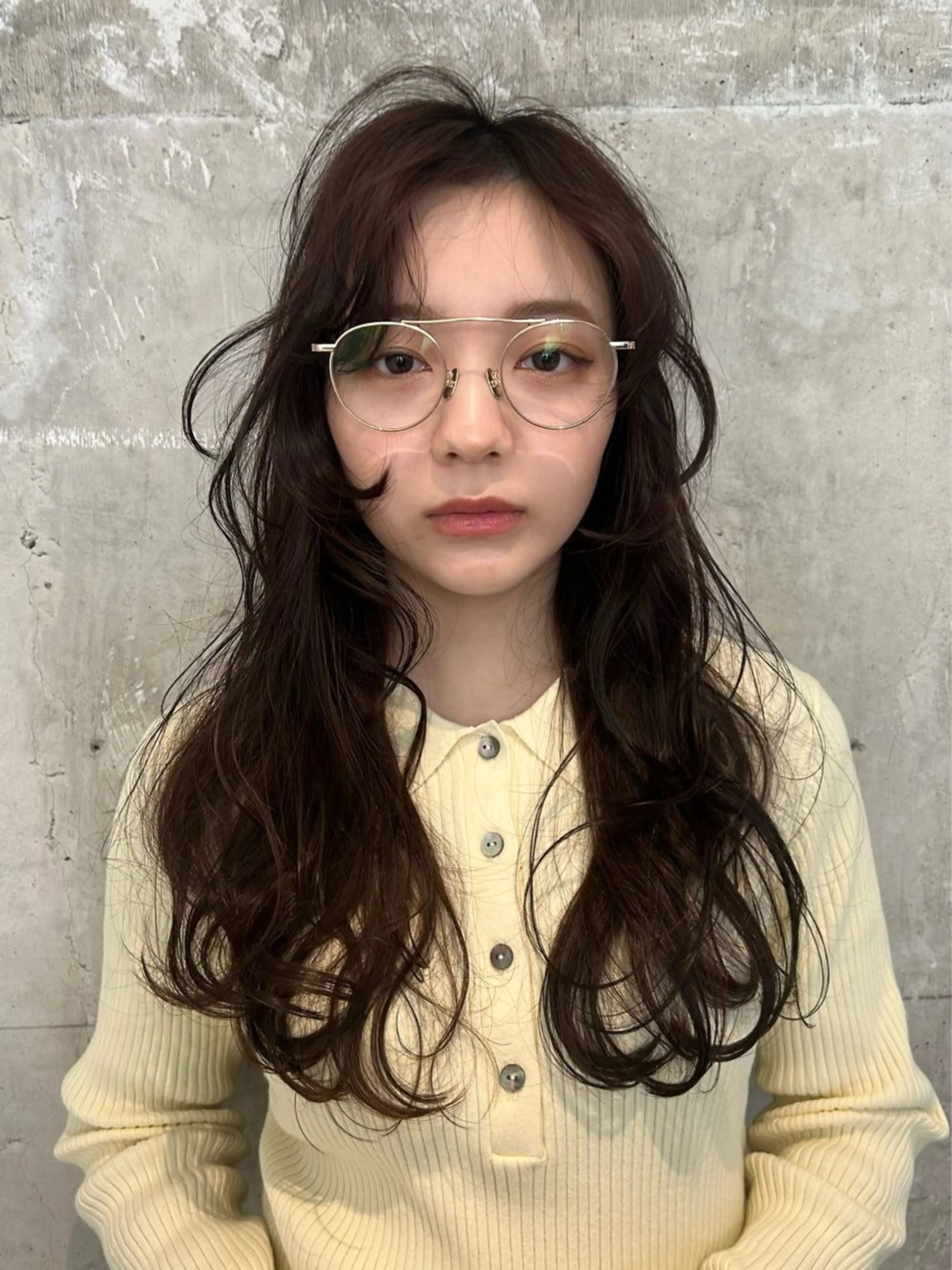 ロング カラー パーマ カット パーマ [Eurica] muaのヘアスタイル