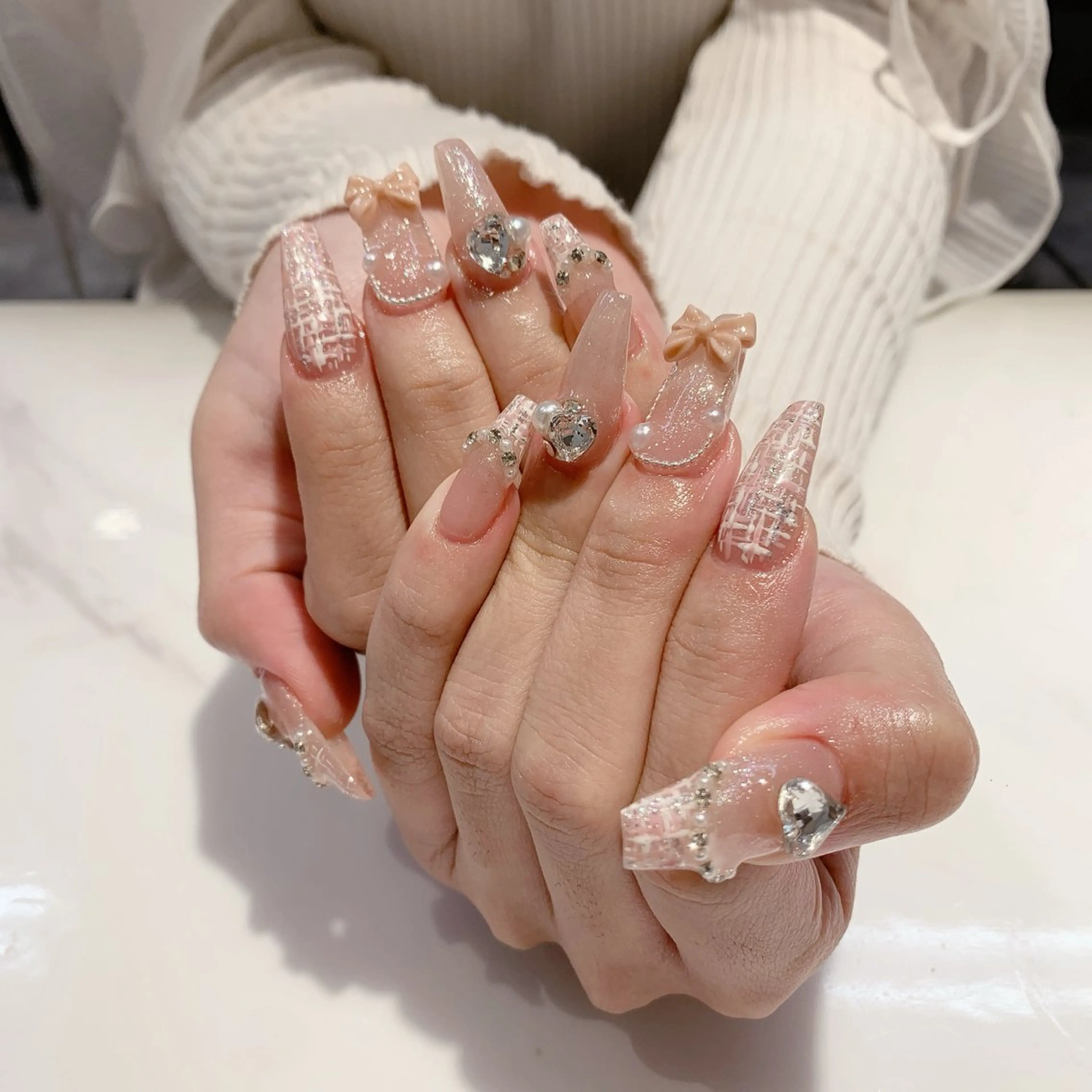 ネイル ハート ハンドネイル DG nailのネイルデザイン