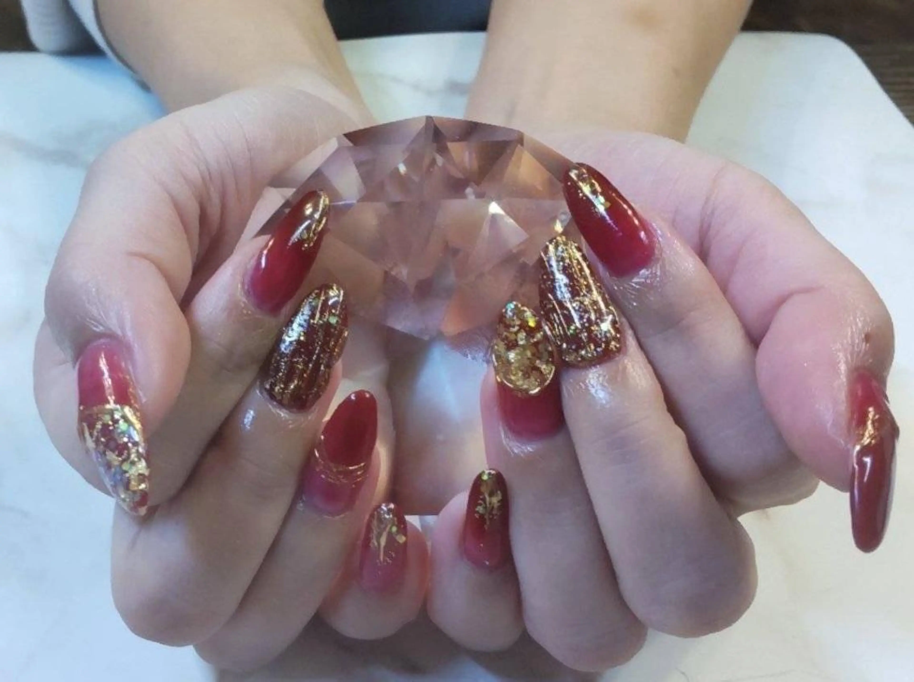 ネイル アートネイル ジェルネイル ニュアンスネイル パラジェル Nailist Honamiのネイルデザイン