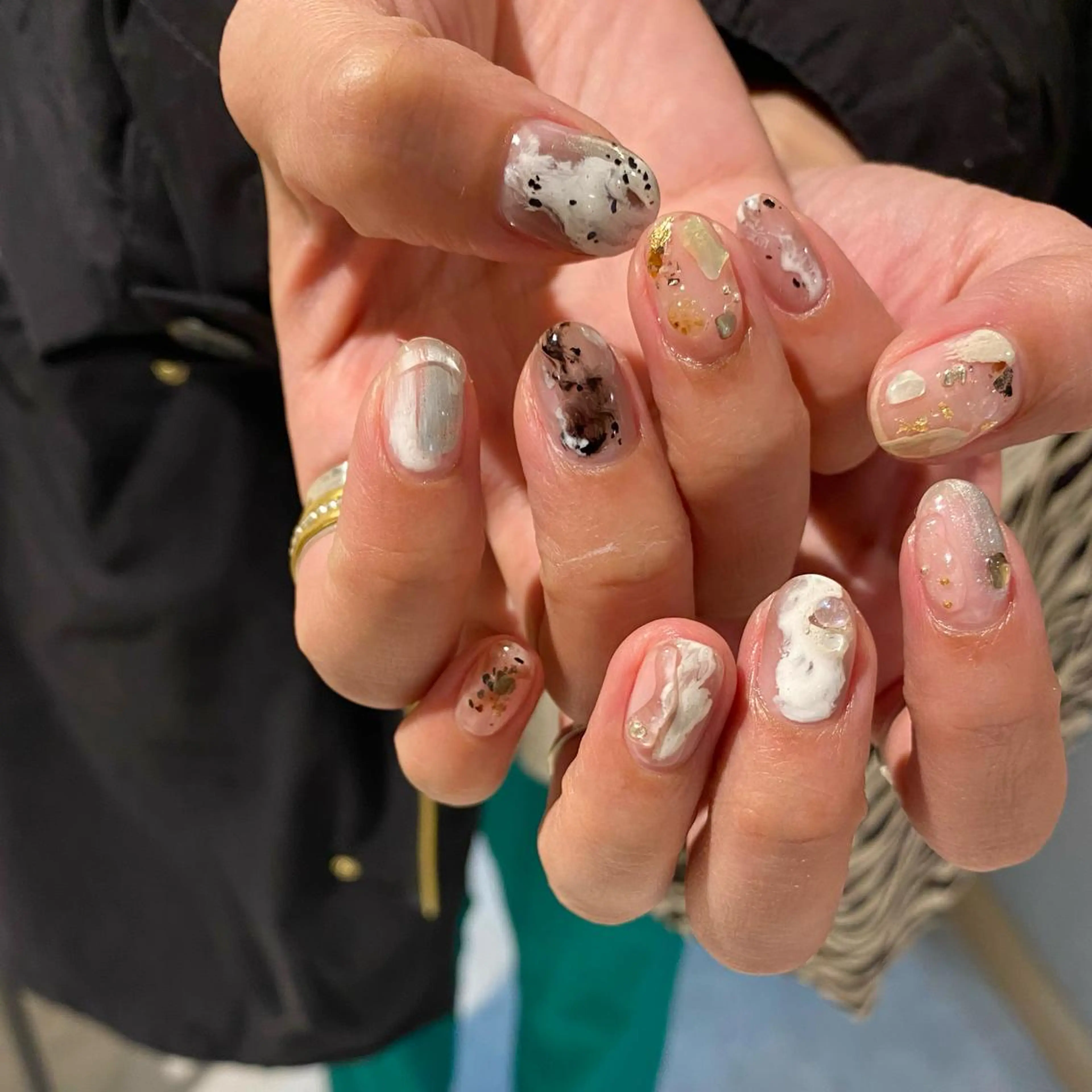 ネイル ニュアンスネイル ハンドネイル RINO AMANE nailのネイルデザイン