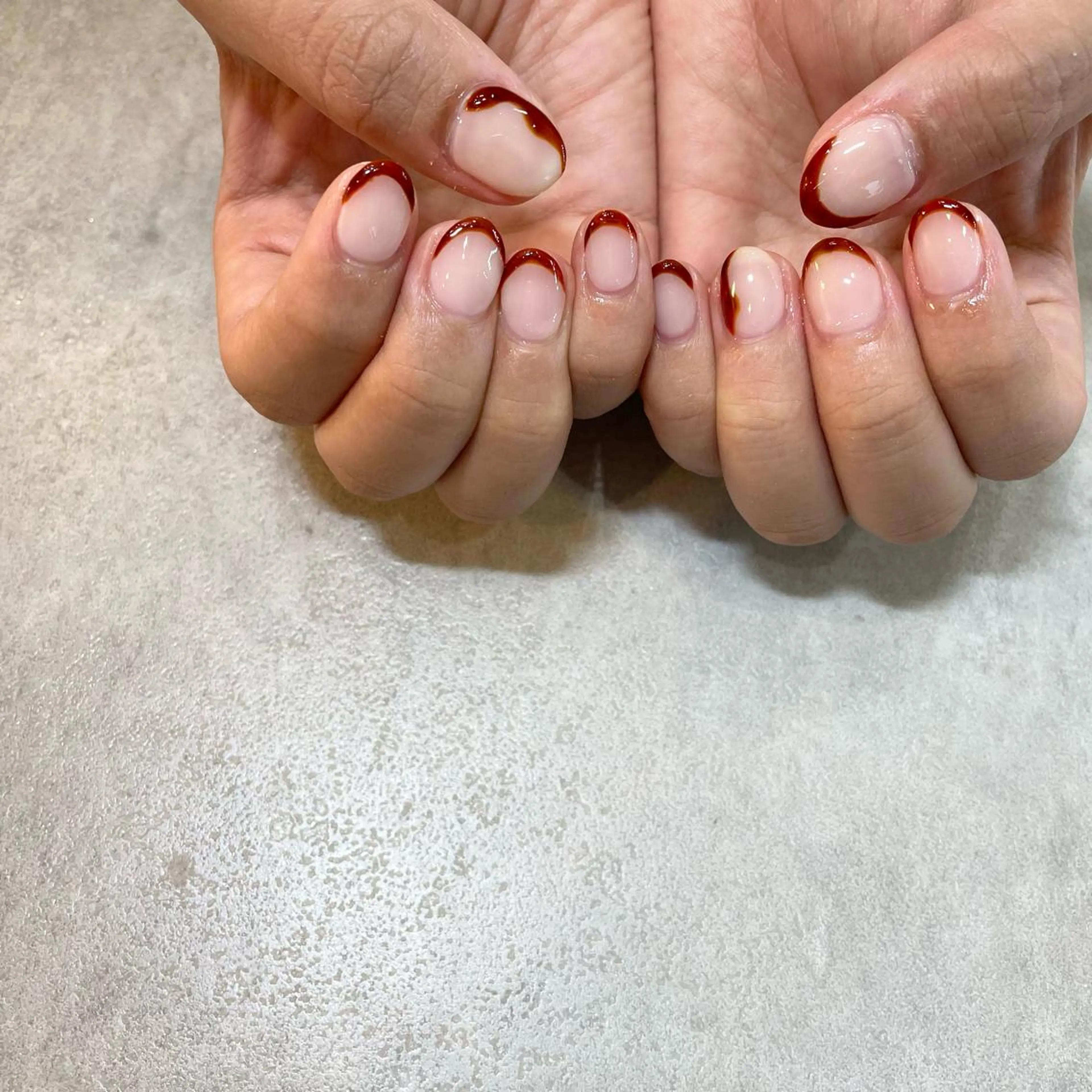 ネイル べっ甲ネイル フレンチネイル Nail Salon Gummi.のネイルデザイン