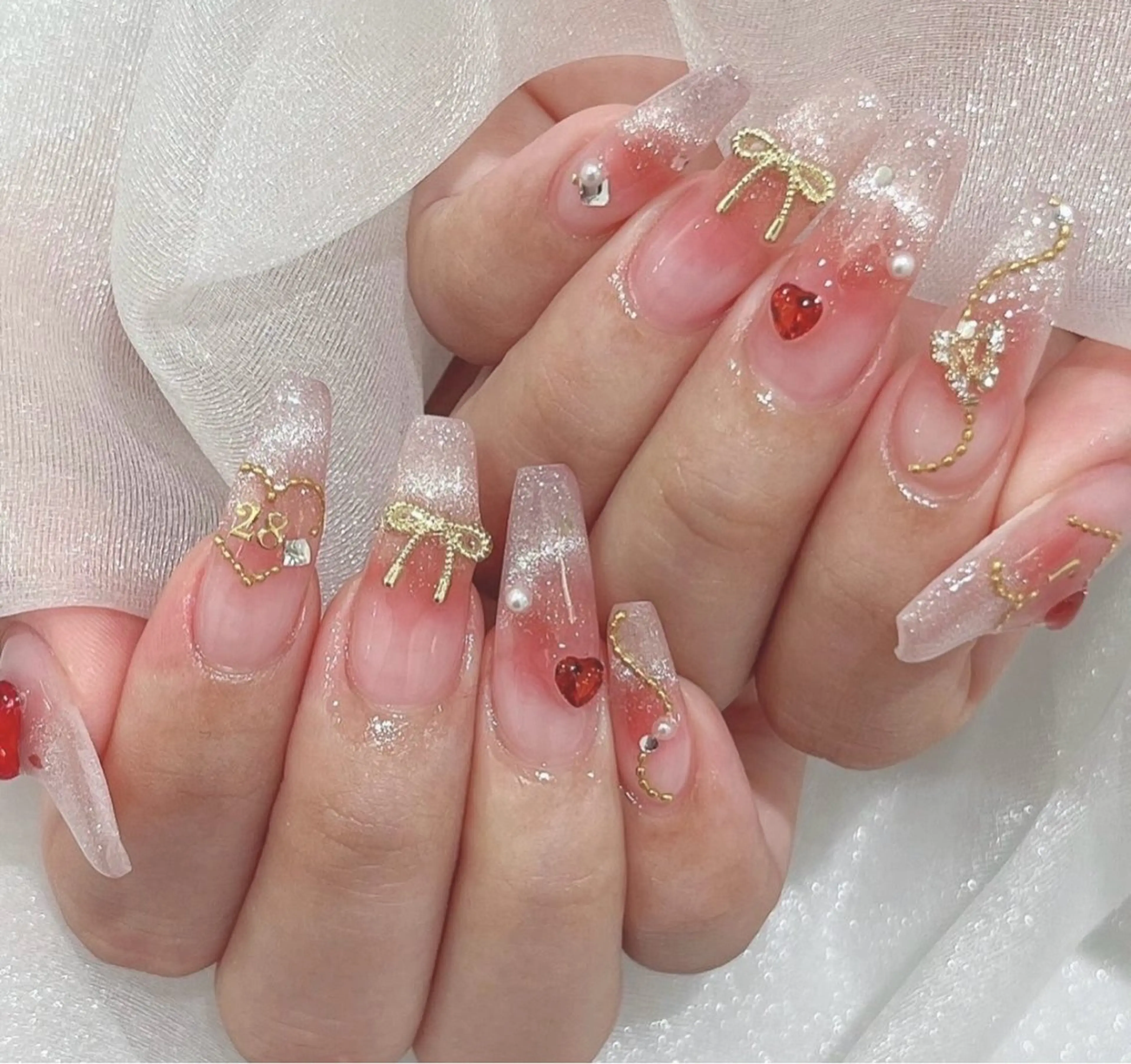 ネイル 韓国ネイル 持ち込み ニュアンスネイル ネイルチップ ハンドネイル TABI ANA.CHUOのネイルデザイン