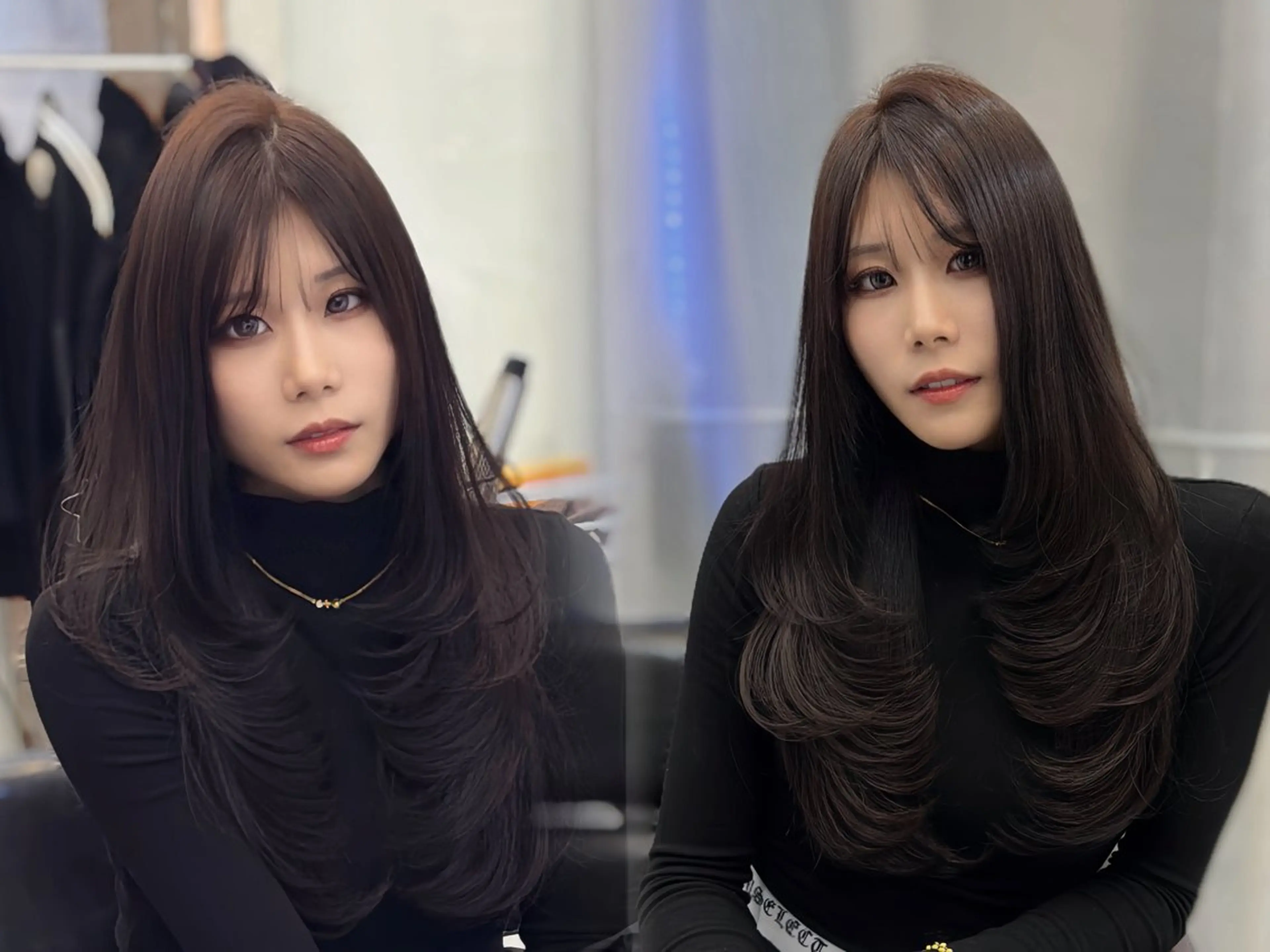 ロング カット ヘアカラー トリートメント LOMKH所属・シールエクステ/ レイヤーカット/達也のヘアスタイル