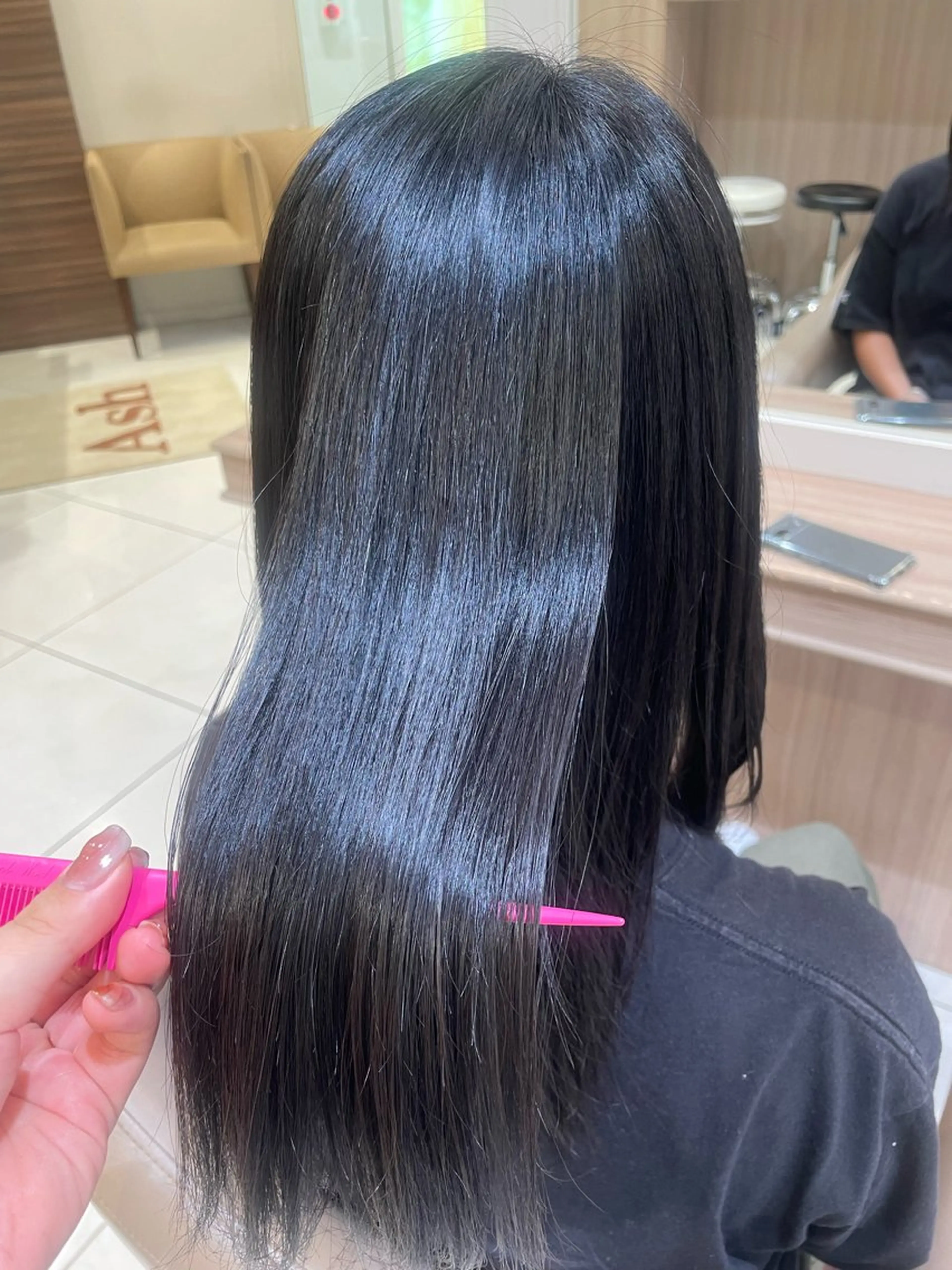 セミロング パーマ カット 縮毛矯正 トリートメント 韓国ヘアメイク🎀/ 縮毛矯正✨山本媛香のヘアスタイル