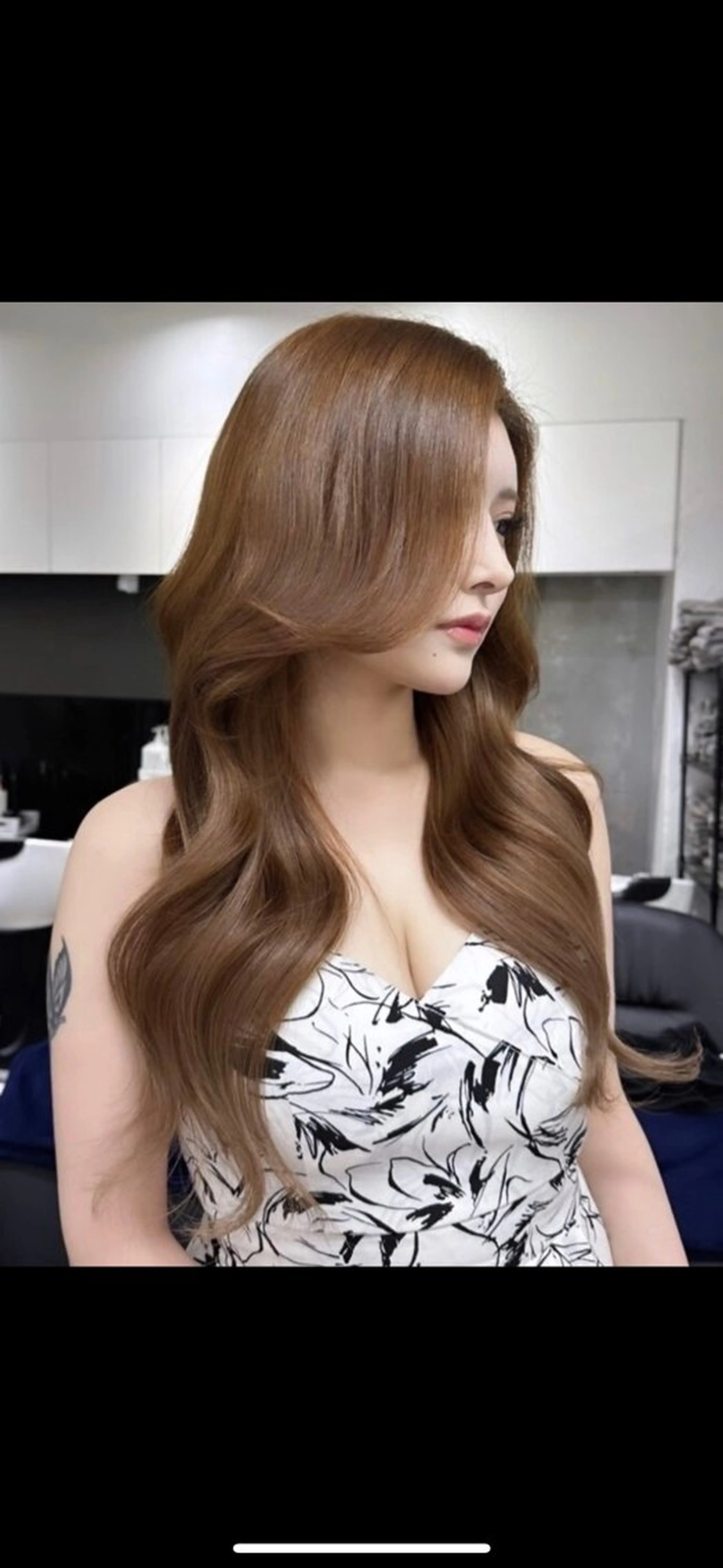 ロング 韓国風ヘア トリートメント ヘアカラー トリートメント 鈴木 優斗のヘアスタイル