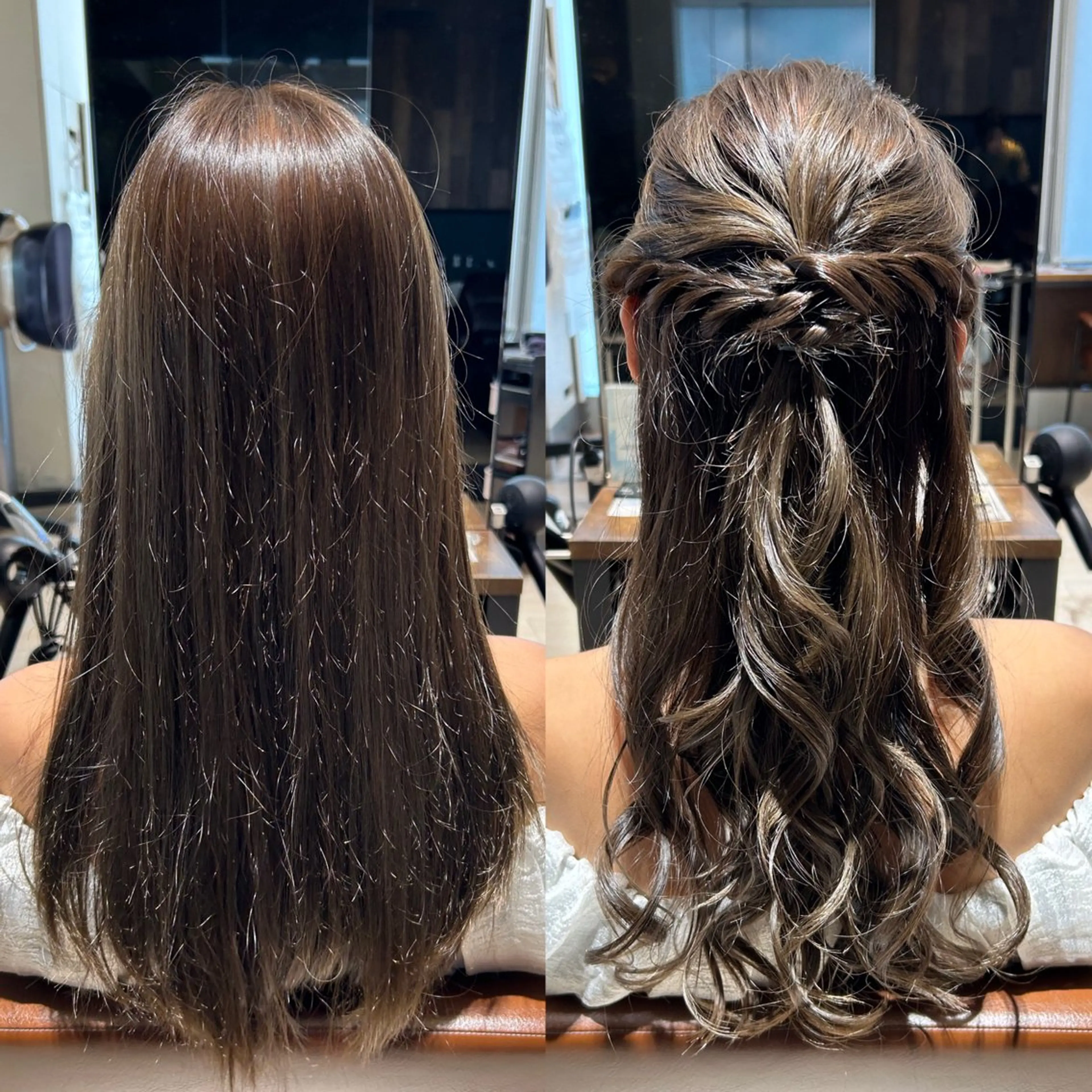 ロング ヘアアレンジ ハーフアップ トリートメント ヘアセット 髙木美緒🌿 レイヤー/アレンジのヘアスタイル