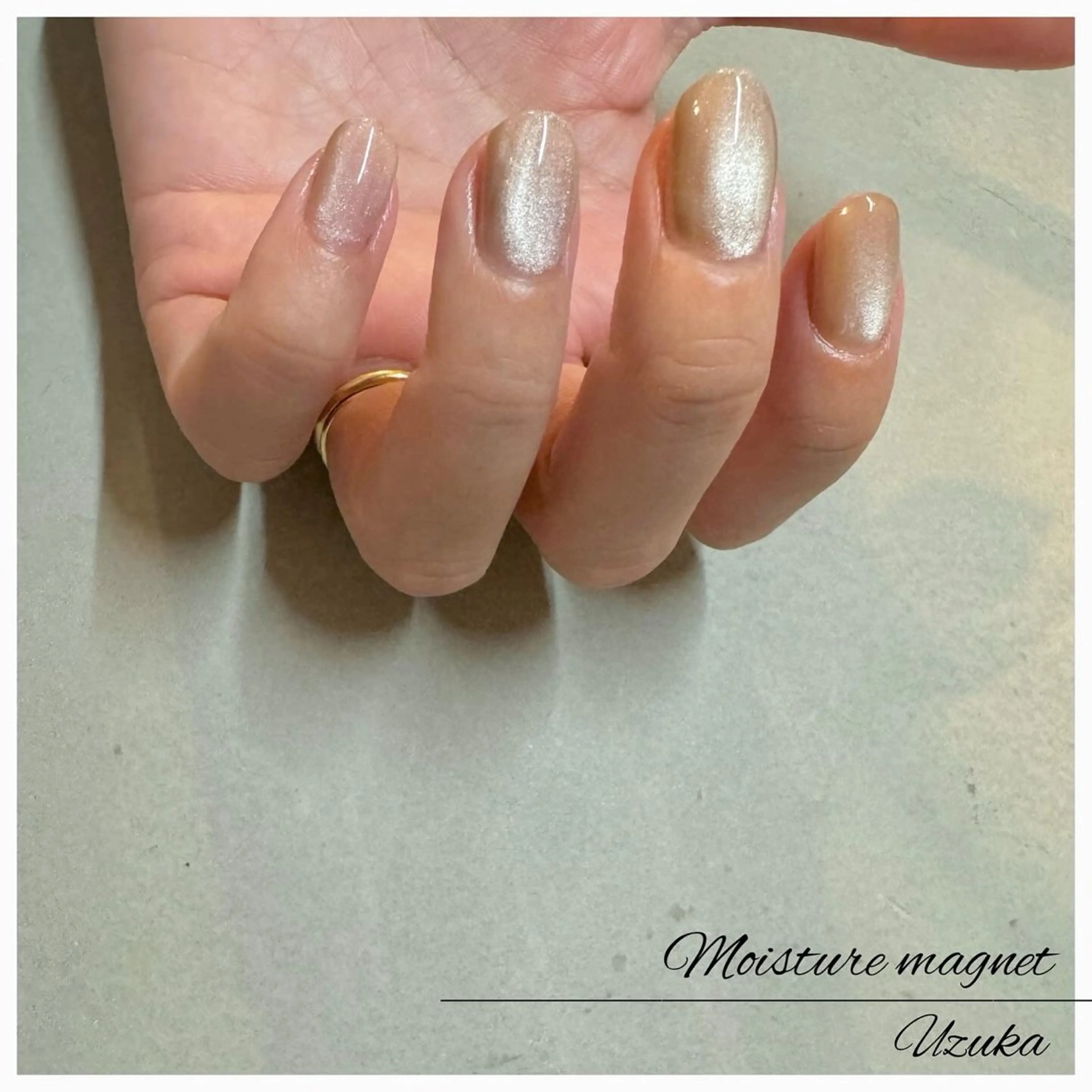 ネイル マグネットネイル オフィスネイル 【 enn 】 Uzuka Yukaのネイルデザイン