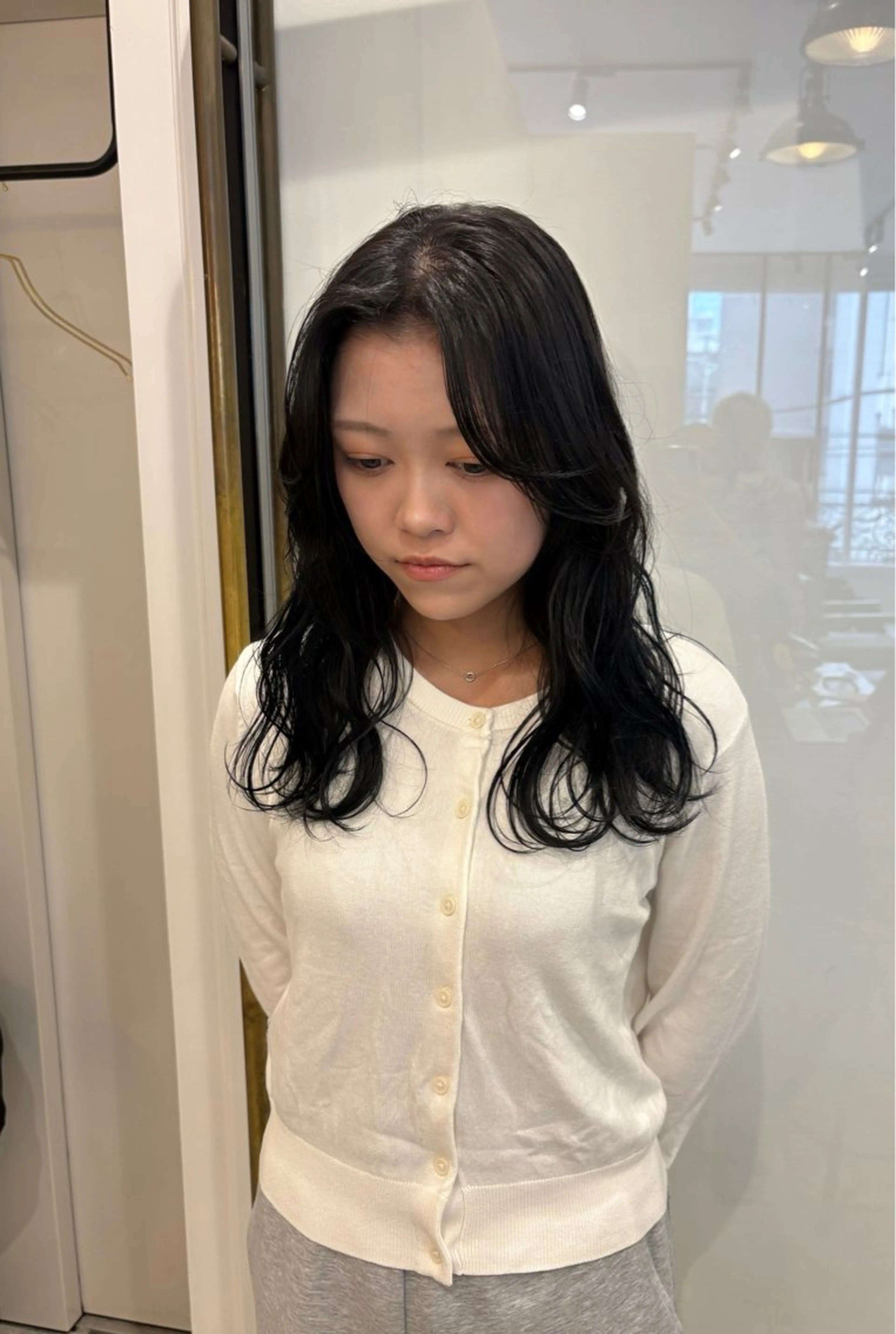 ロング カラー パーマ ヘアアレンジ 坂本 エマのヘアスタイル