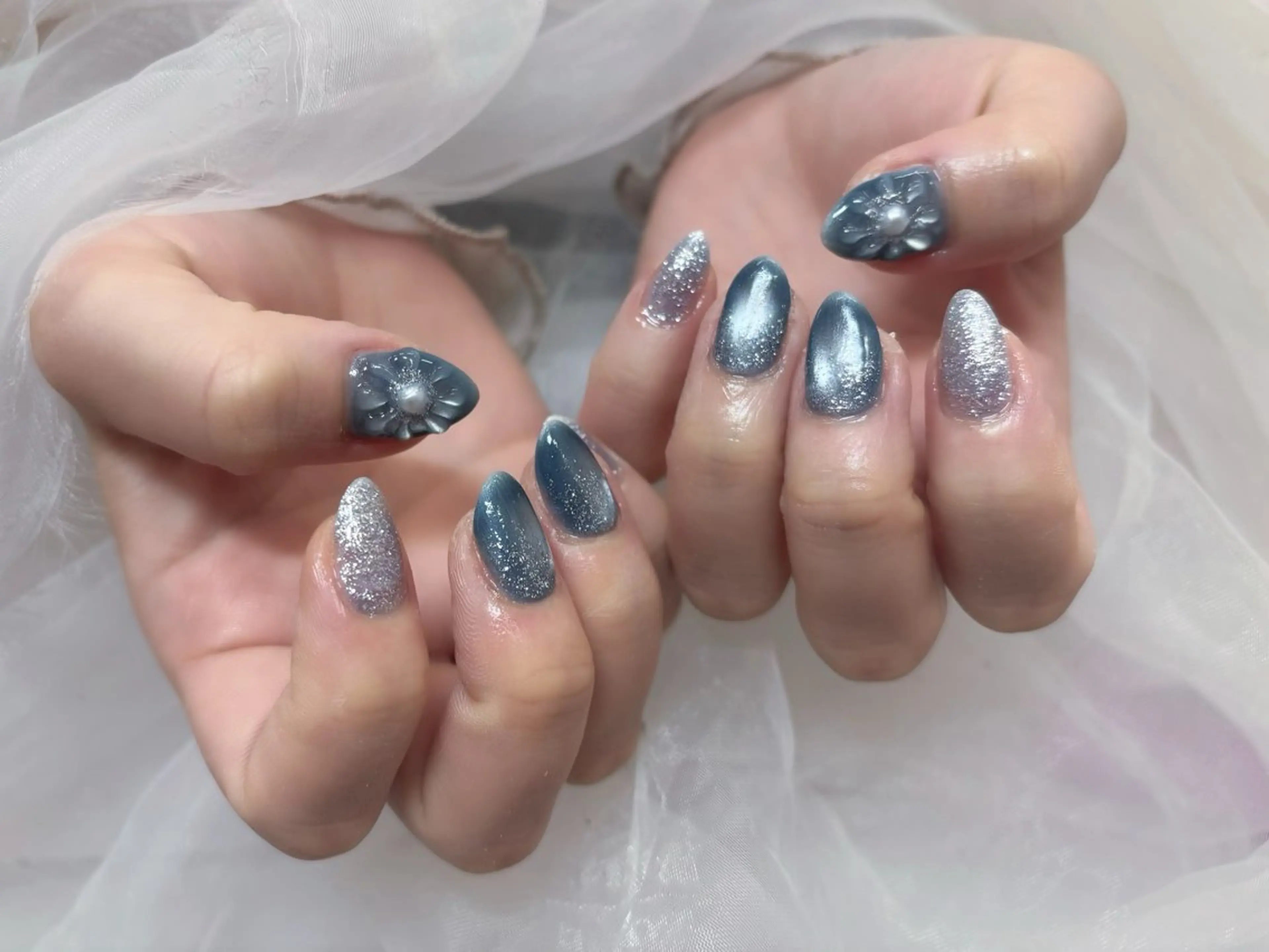 ネイル ハンドネイル yuna ⋆🍒⭒˚のネイルデザイン