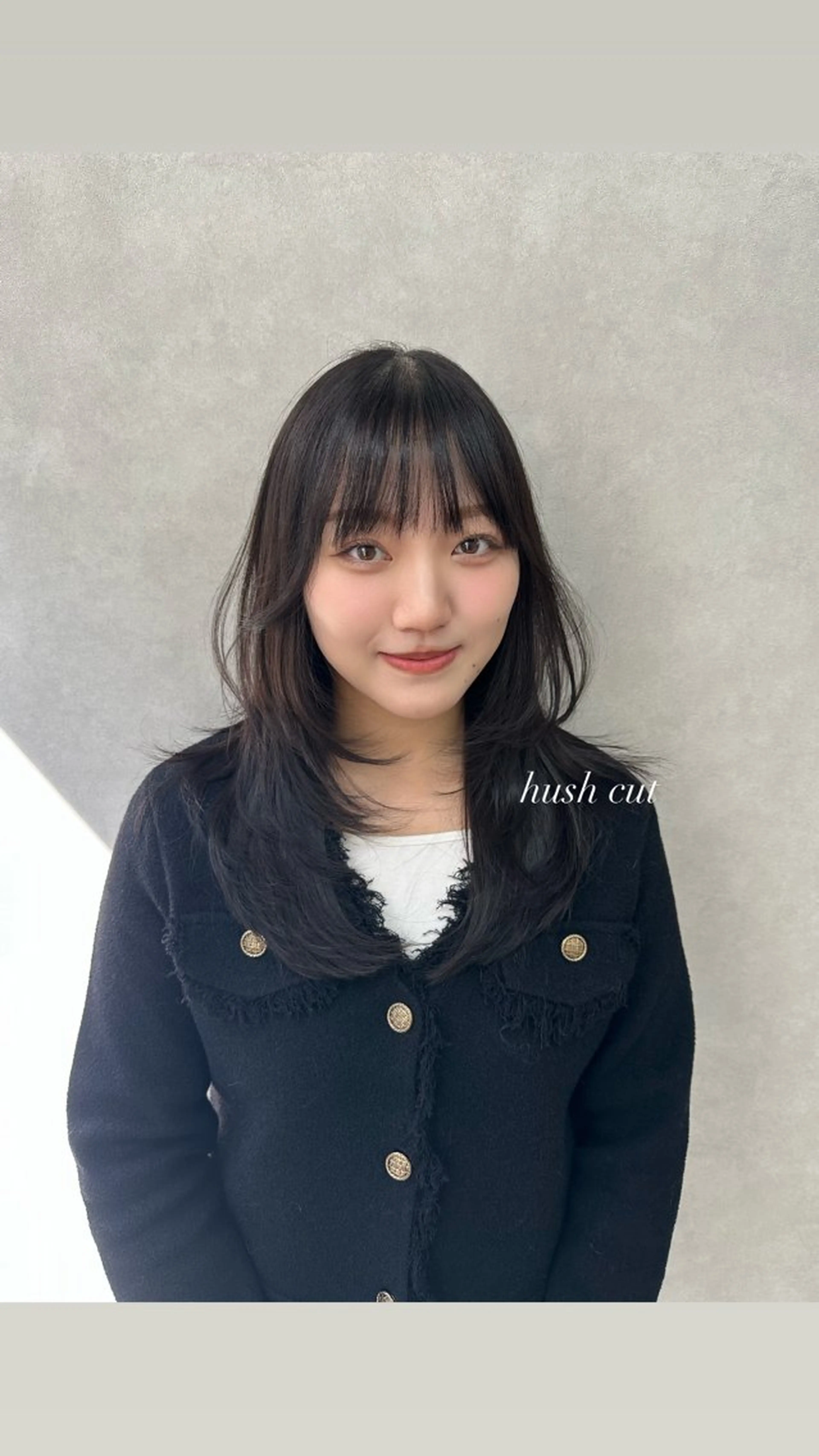 セミロング カラー ハッシュカット カット ヘアカラー トリートメント 🇰🇷韓国ｽﾀｲﾙ ﾚｲﾔｰ/ayanaのヘアスタイル