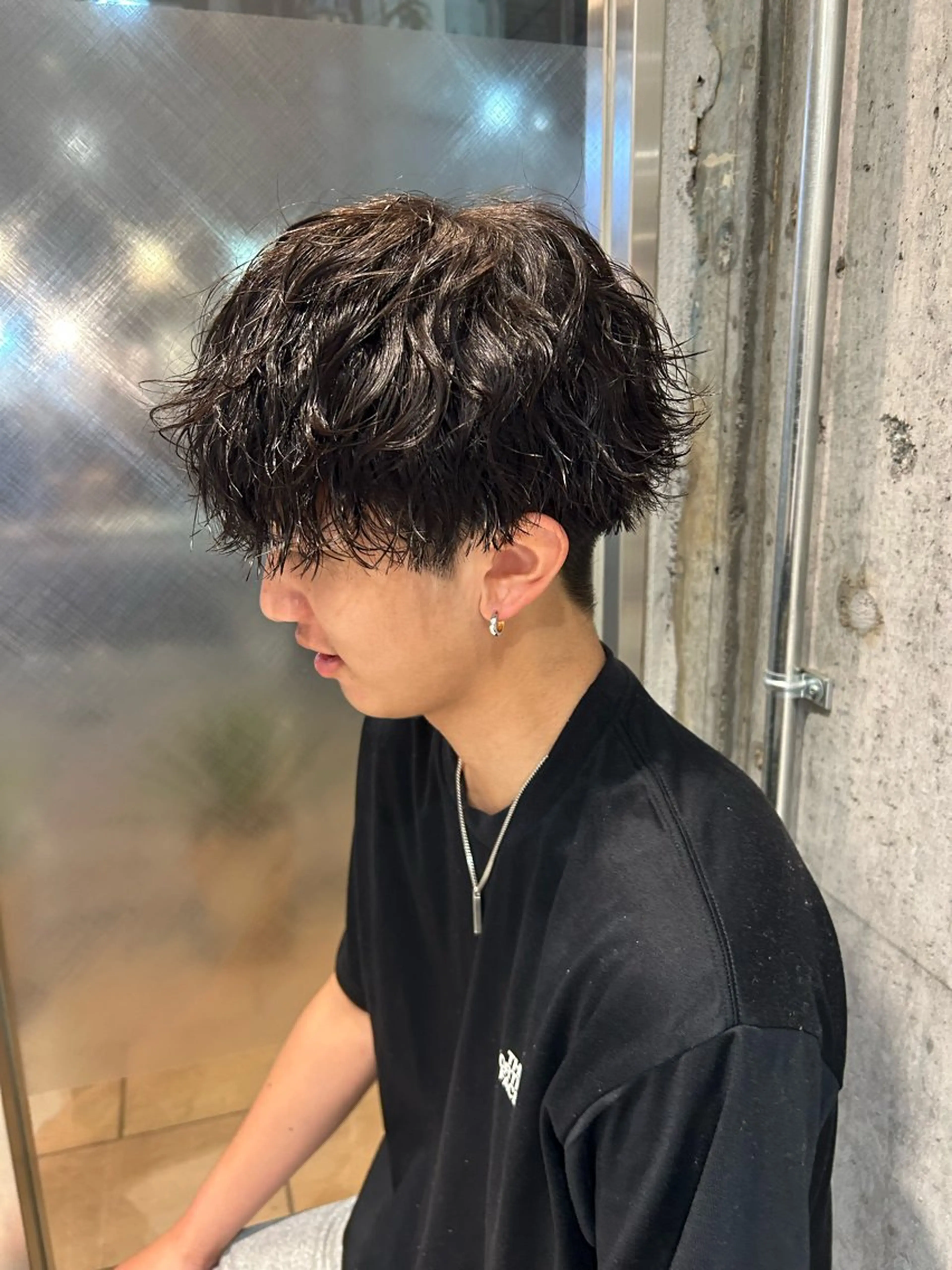 ショート パーマ メンズ メンズ得意です💥 ハユカといいます❗️のヘアスタイル