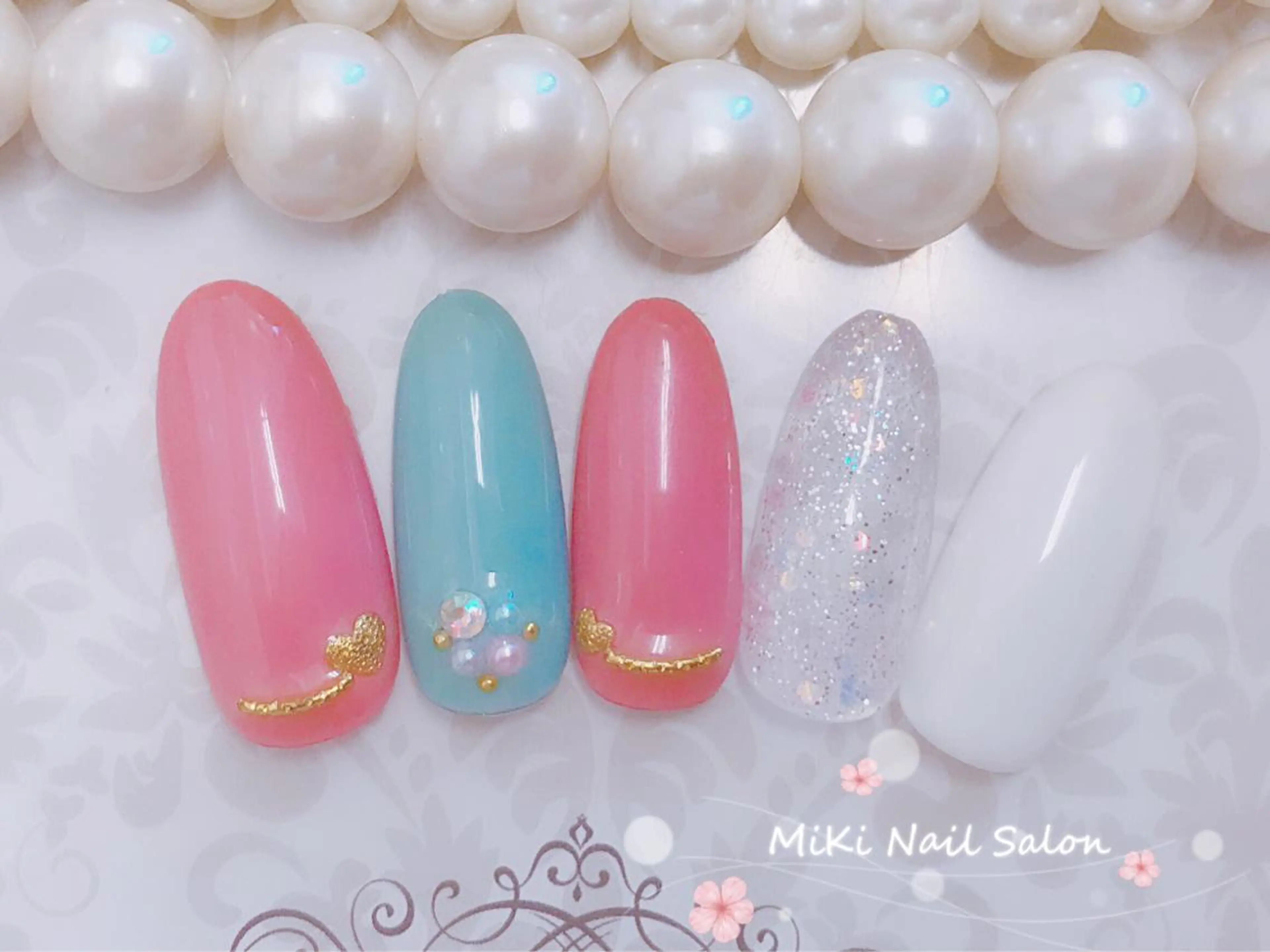 ネイル MiKi Nai池袋 長さだし得意のネイルデザイン