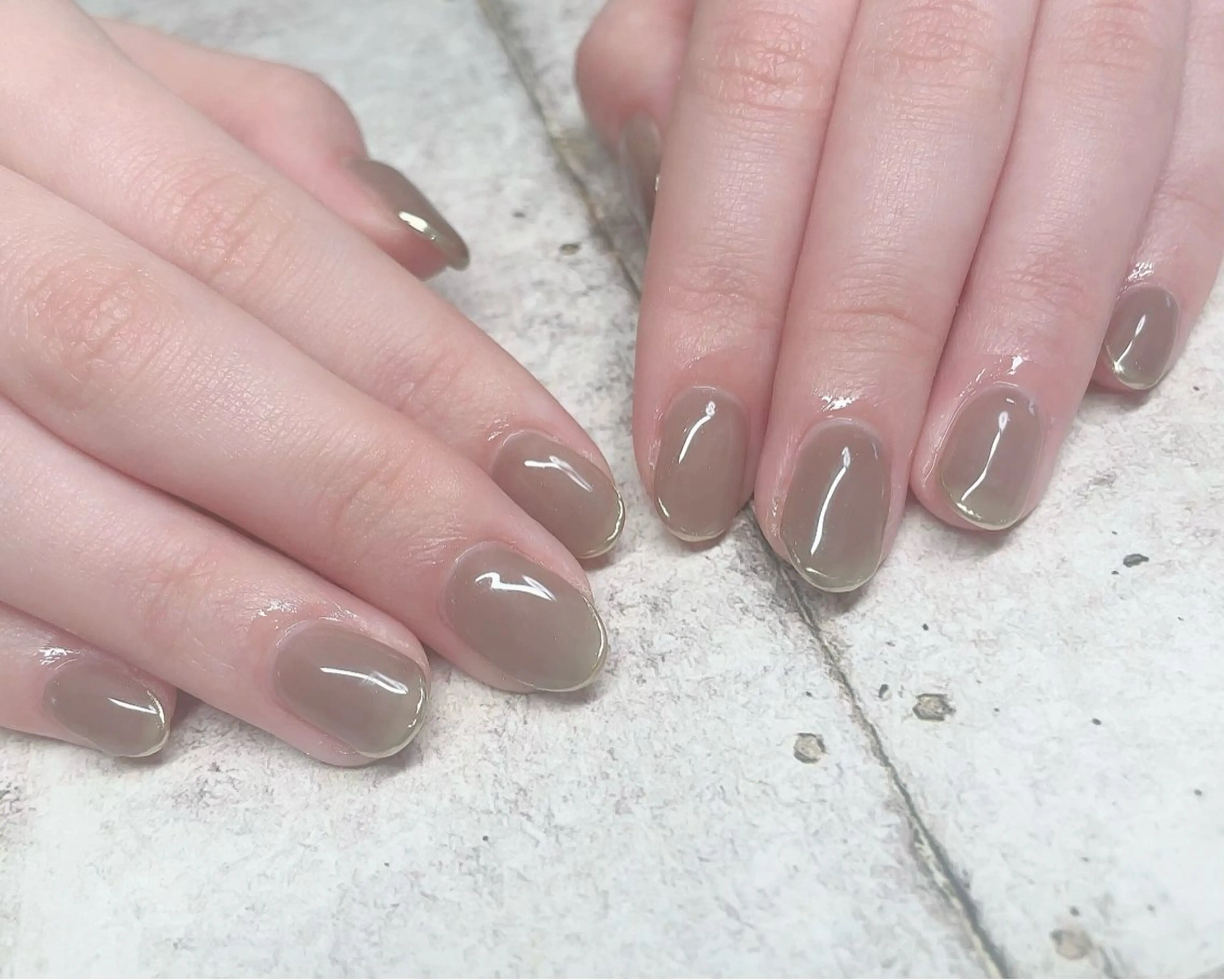 ネイル フレンチネイル ゴールド ミラーネイル ハンドネイル NailbyN所属・Nail_by N1のネイルデザイン
