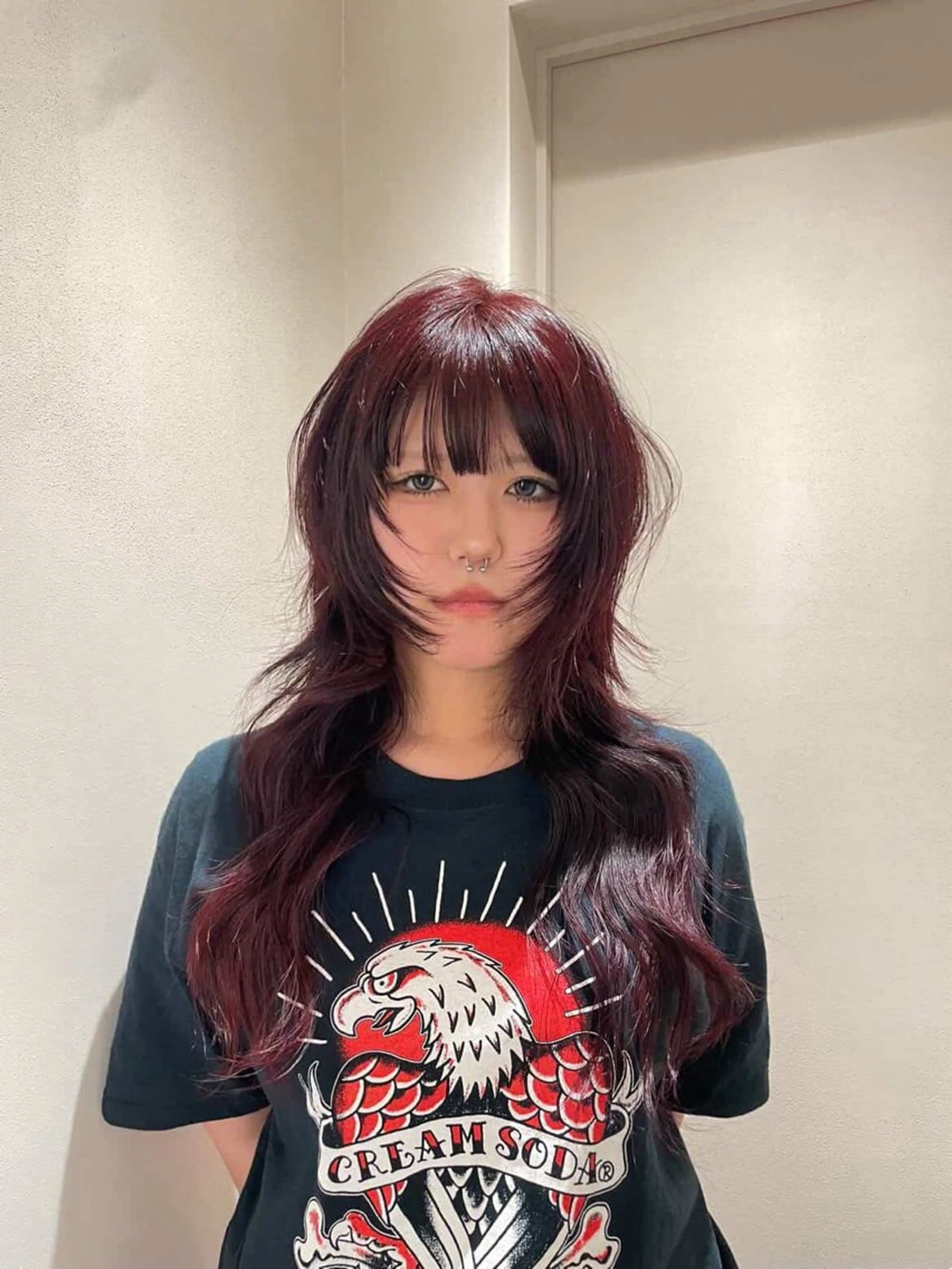 ロング カラー ヘアカラー カシワバラ リコのヘアスタイル